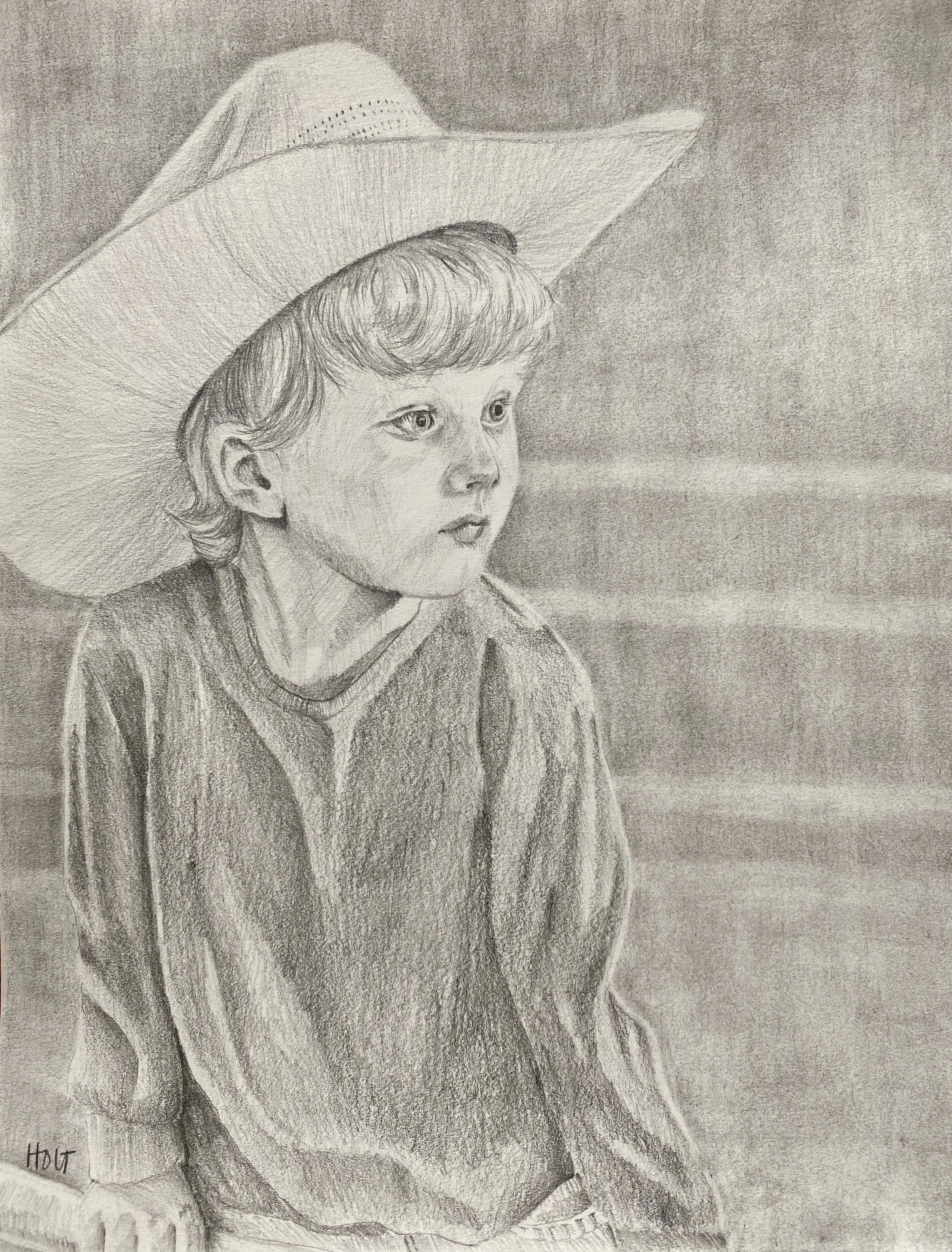 8x10 Graphite Pencil Portrait on paper