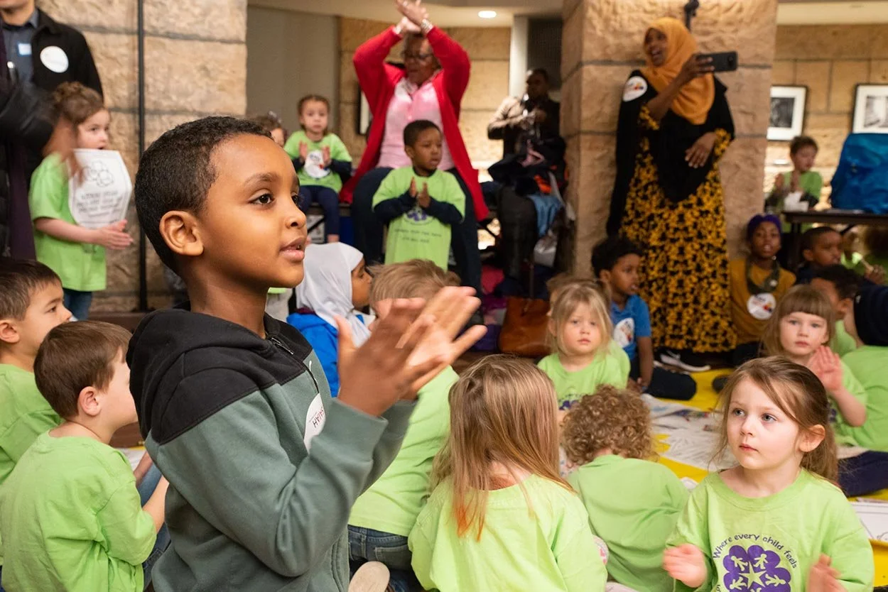 Kids Rally in the Rotunda to Have Their Futures Funded at Child Care Day At the Capitol