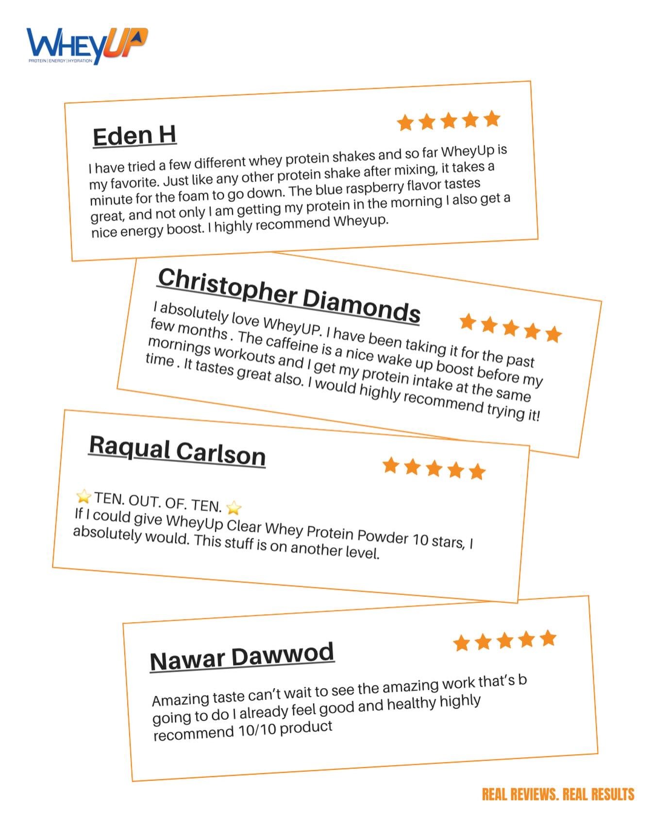 The verdict? WheyUP is a game changer.
Protein + energy in one refreshing drink. ⭐⭐⭐⭐⭐
Use code WHEYUP50 for 50% OFF.