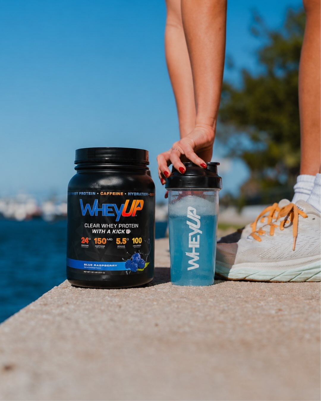 Hydration. Energy. Protein.
All in one scoop 💧⚡️💪

Blue Raspberry WheyUP hits different. #drinkwheyup