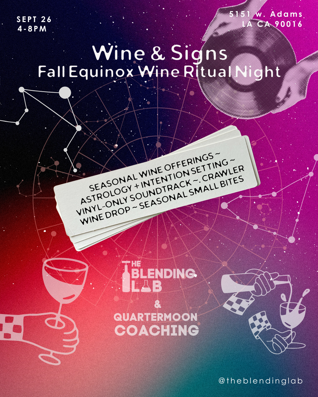 Wine &amp; Signs: Fall Equinox Wine Ritual Night
