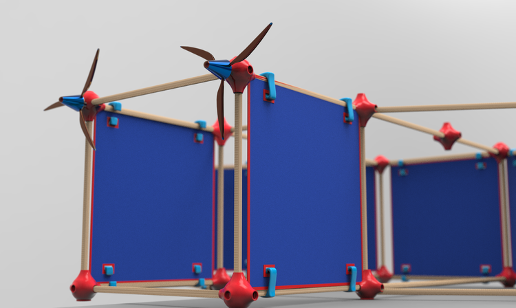 Pop & Play modular fort-building system