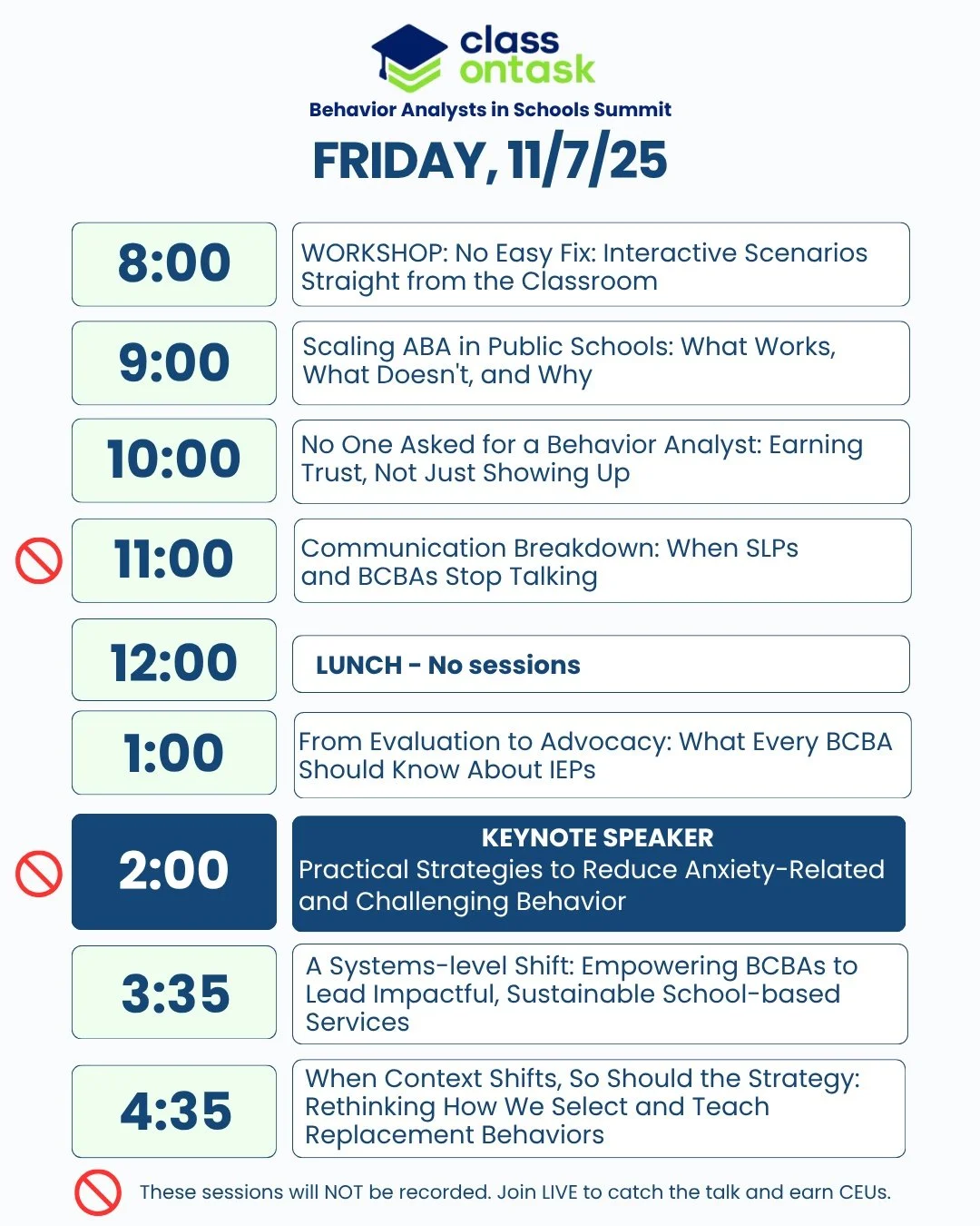 Tomorrow&rsquo;s the day we come together to connect with other BCBAs who get it, to learn from incredible leaders in our field, and to improve the impact we make in schools!

Attendees...
Be sure to check your email sent out today full of tech tips,