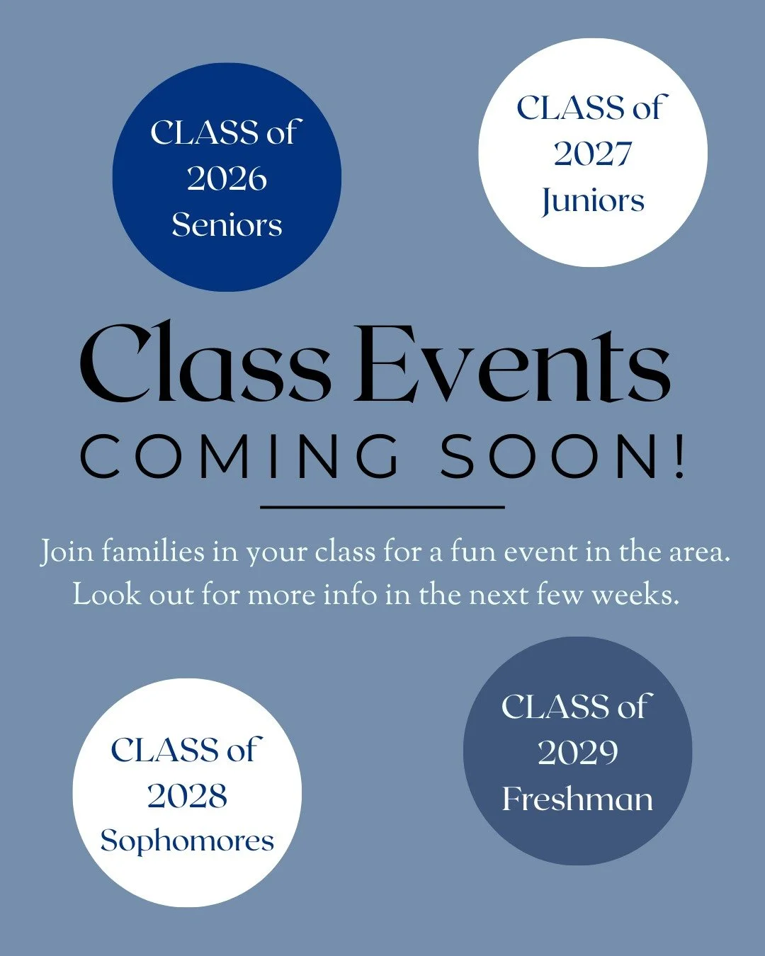 Class Events are Coming Up!
Join other Ingraham caregivers for some fun and connection. We hope to see you at one or more event!

Freshman, c/o &lsquo;29: Watershed tonight, Jan 29th from 5-7:30 pm
10104 Third Ave NE, Seattle, WA 98125 in Northgate
h