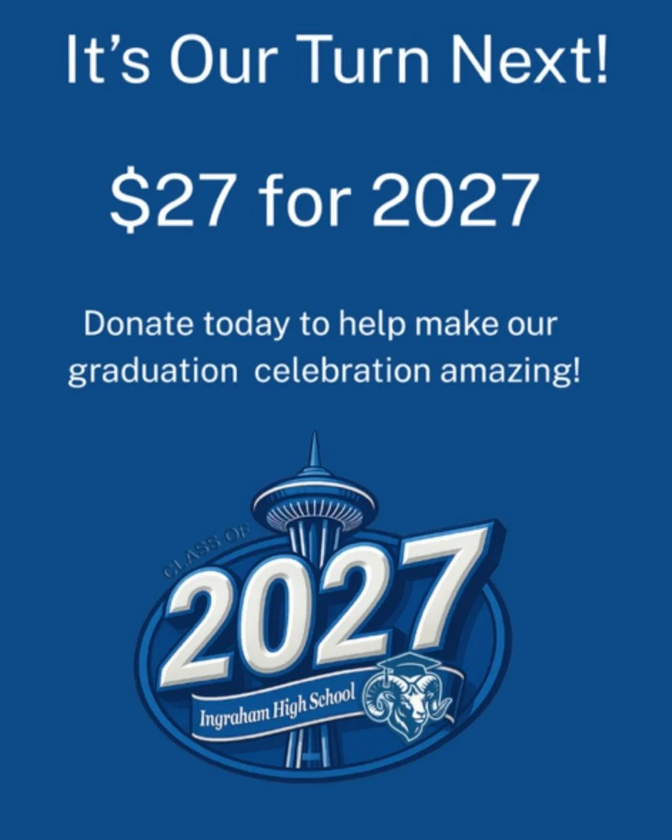 We&rsquo;re up next! How is it possible that the Class of 2027 graduates next June? Time is flying by!

Let&rsquo;s continue chipping in $27 for the class of 2027! Donate here: https://givebutter.com/HnLKq8

Funds raised go towards hosting memorable 