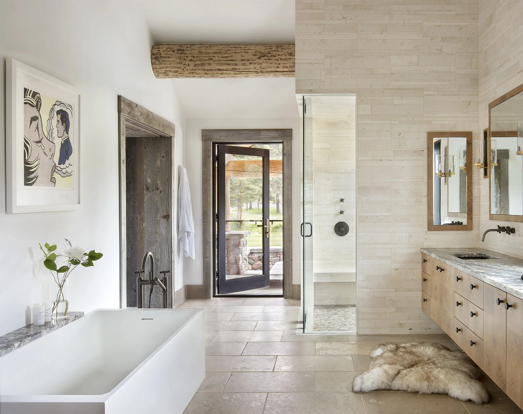 Bathroom Remodel in a log home.