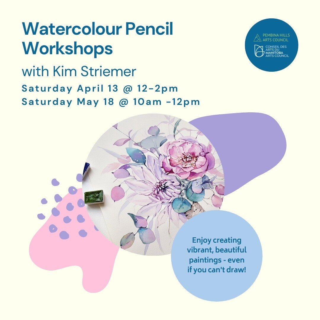 You can register online through the link in our bio or stop by the gallery.
$30.00
We're having more fun with the amazing watercolour pencils!
Join us as we explore the vibrant world of these special pencils, where even if you can't draw - with simpl