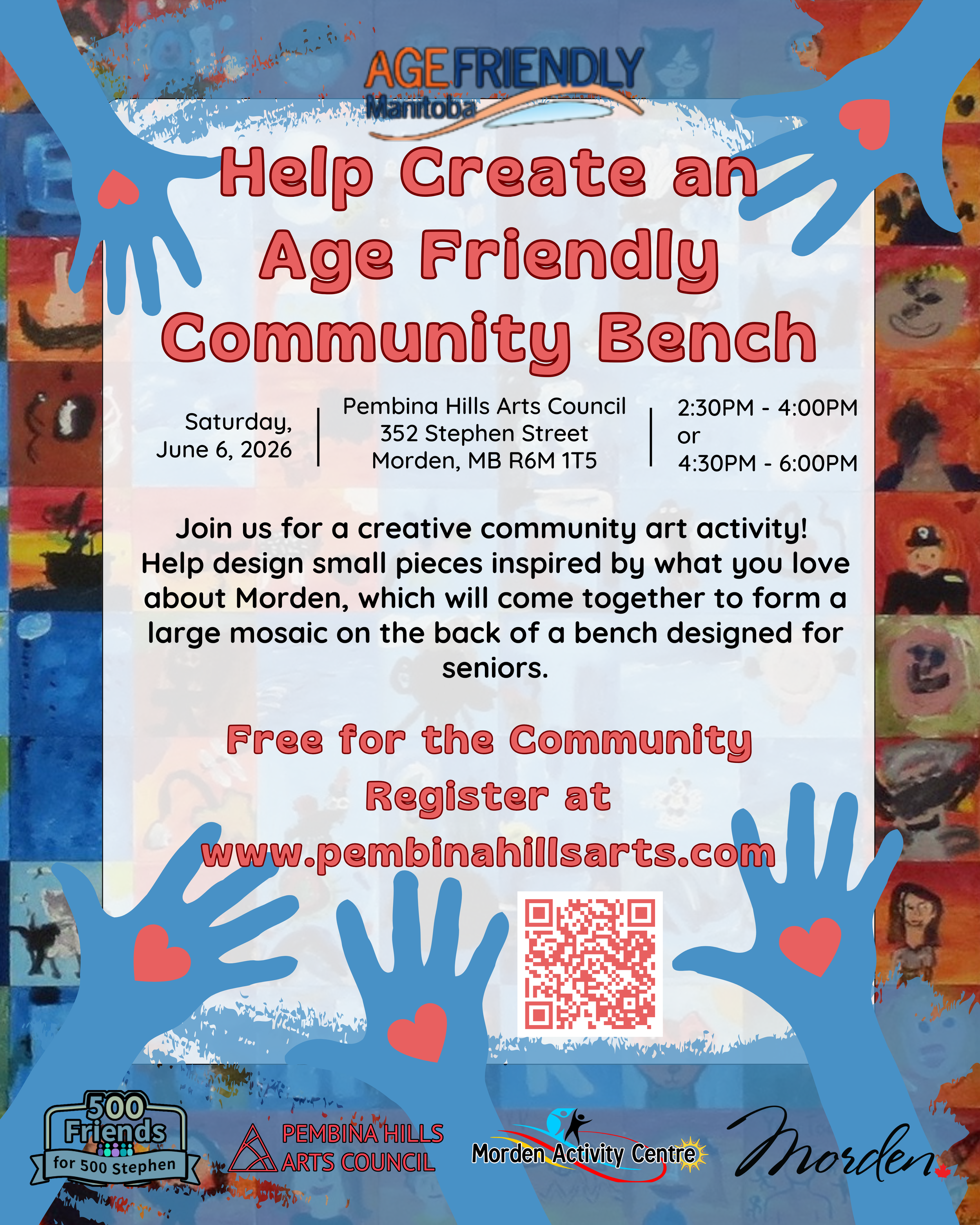 Community Mosaic Bench