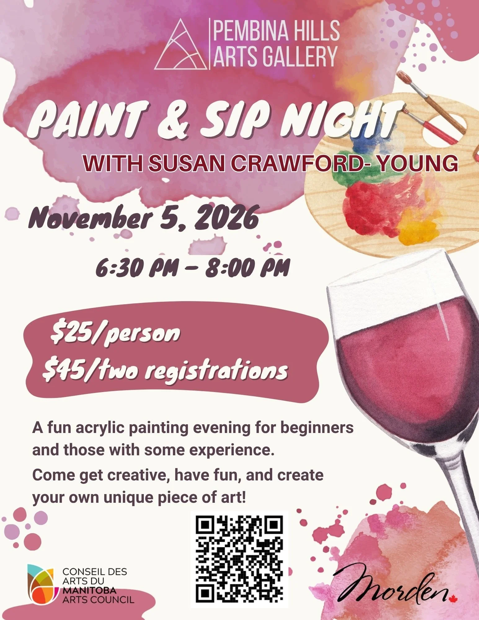 Paint & Sip Night with Susan Crawford-Young