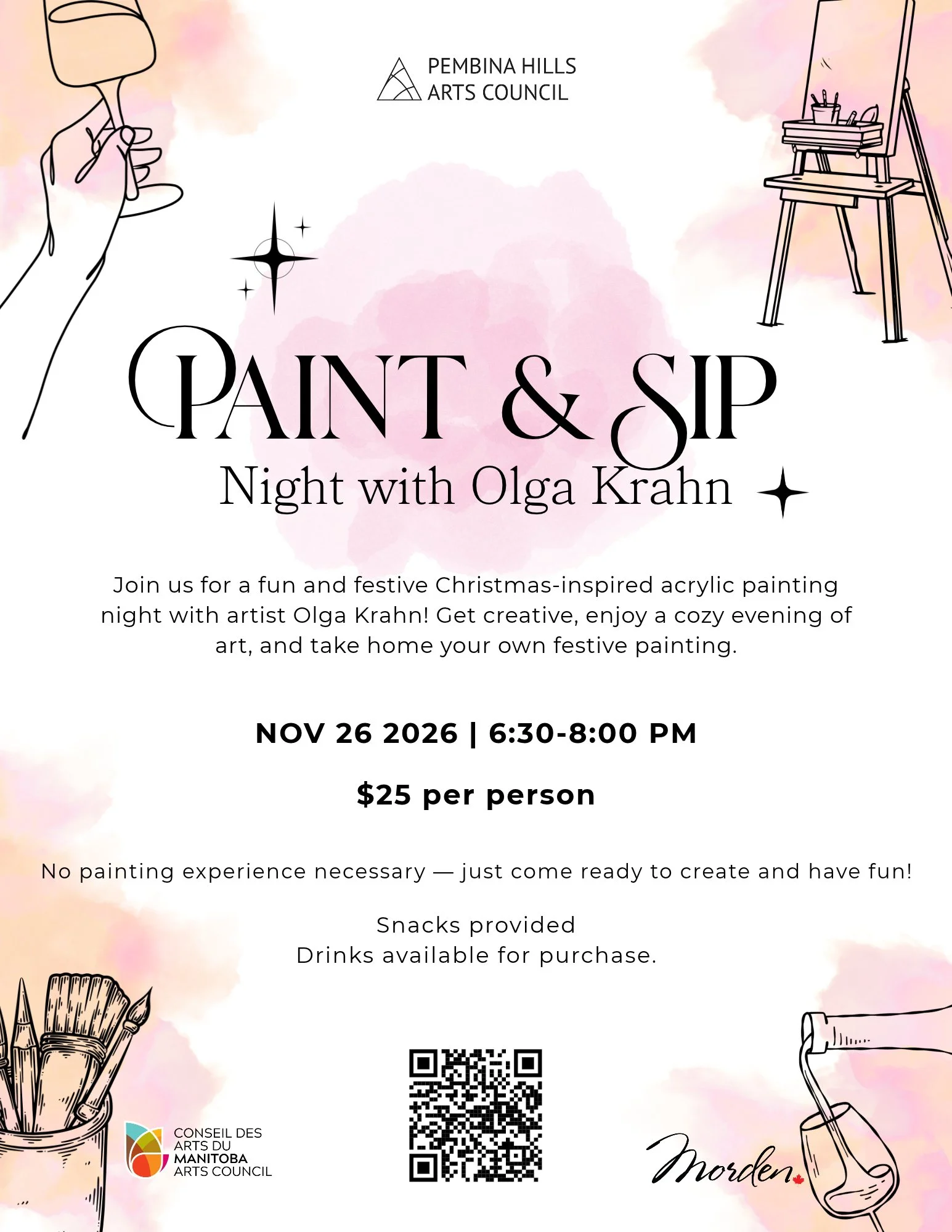 Paint & Sip Night with Olga Krahn