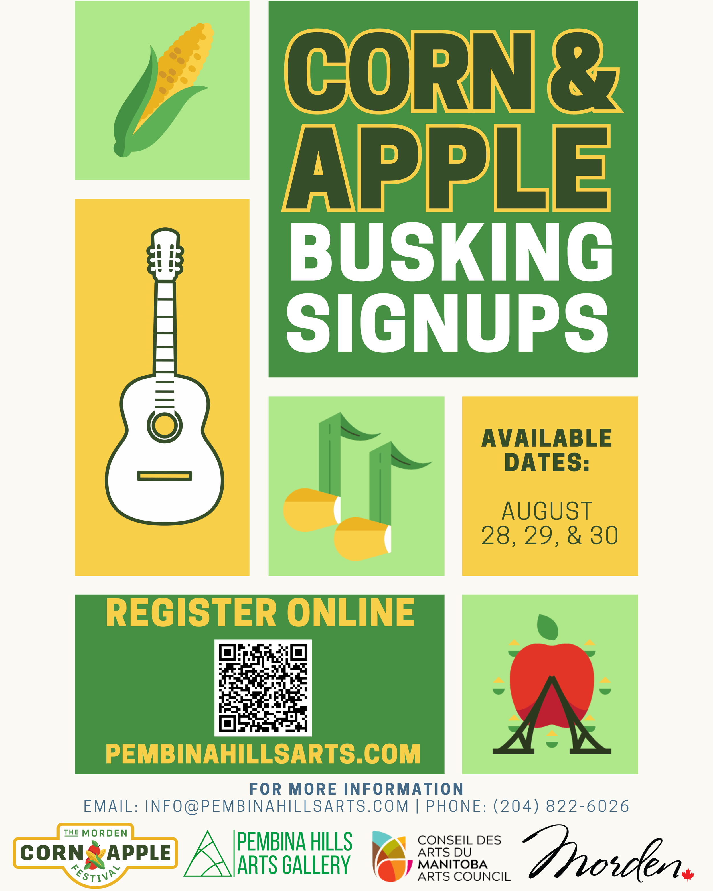 Morden's Corn and Apple Festival Busking Applications 2026