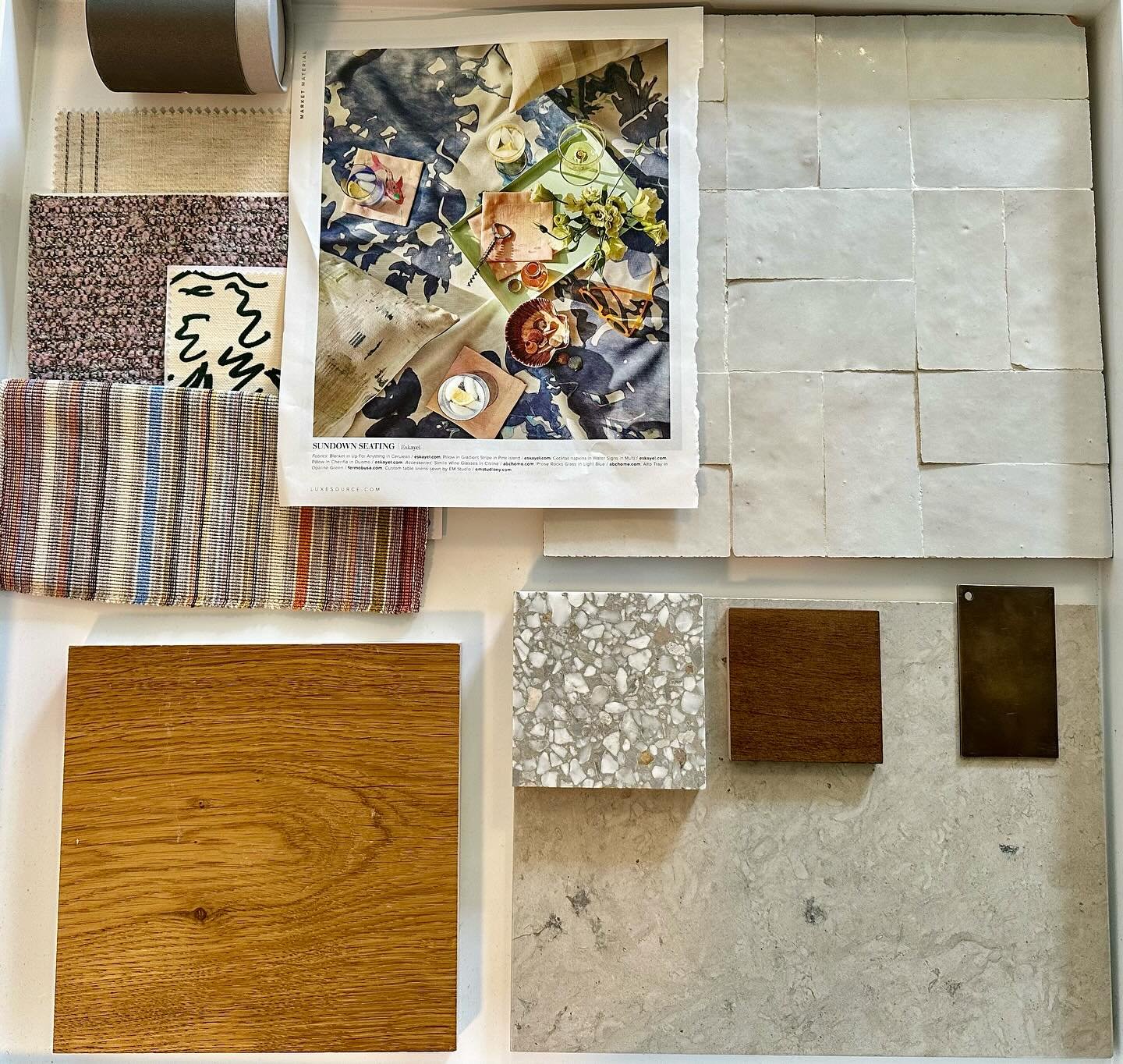 Sneaking in designing my own space between clients. It&rsquo;s been challenging - I have a new appreciation for what my clients go through - but I&rsquo;m starting to see it come together. Thanks @tile.fever for the help today 🪄