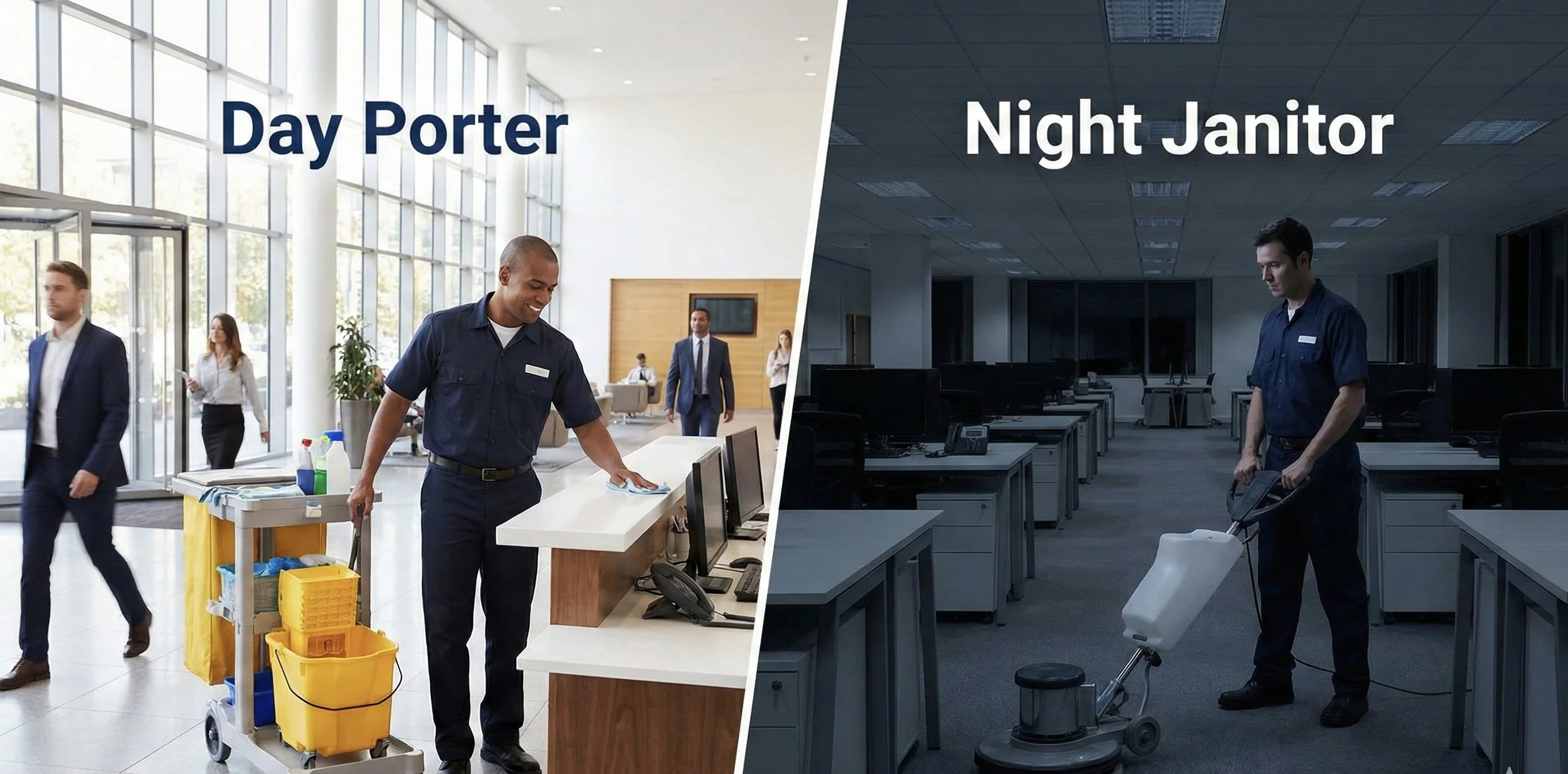 Day Porters vs. Night Janitors