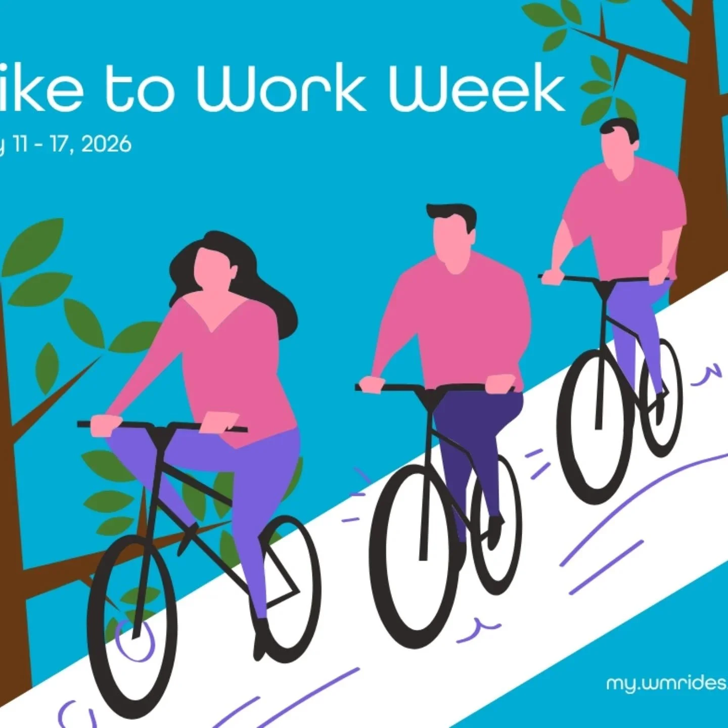 Win while you ride!&nbsp;&nbsp;

Every bike or bus trip = another chance at daily $50 prizes + gift cards. Sign up: my.wmrides.org&nbsp;

Learn more at bikegr.org/biketoworkweek.

#biketoworkweek2026 #wmrides #ridetherapid #bikegr