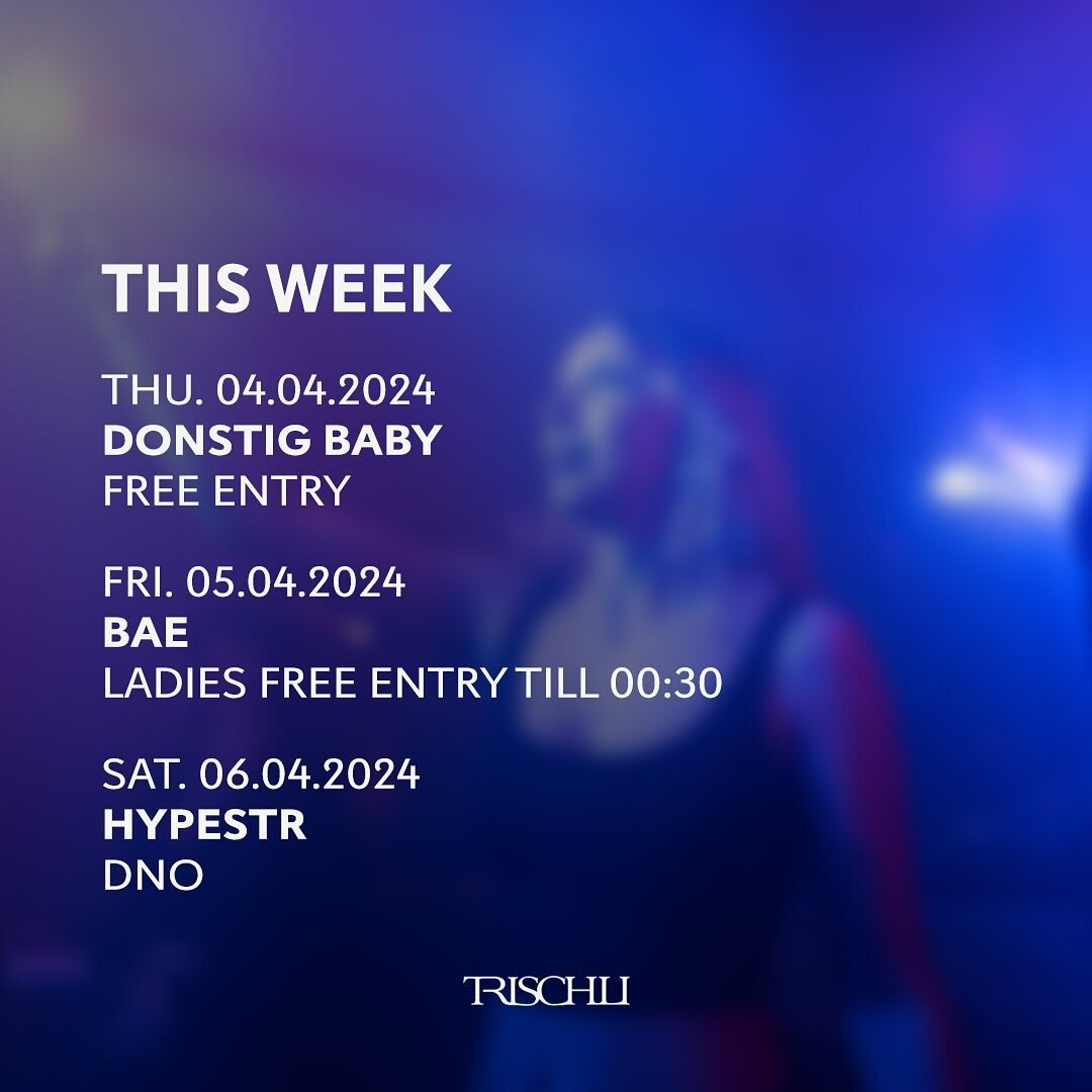 THIS WEEK ✨

#Trischli #trischlifam #SG #SGnightlife #nightclub #partytime #clubbing #nightlife
