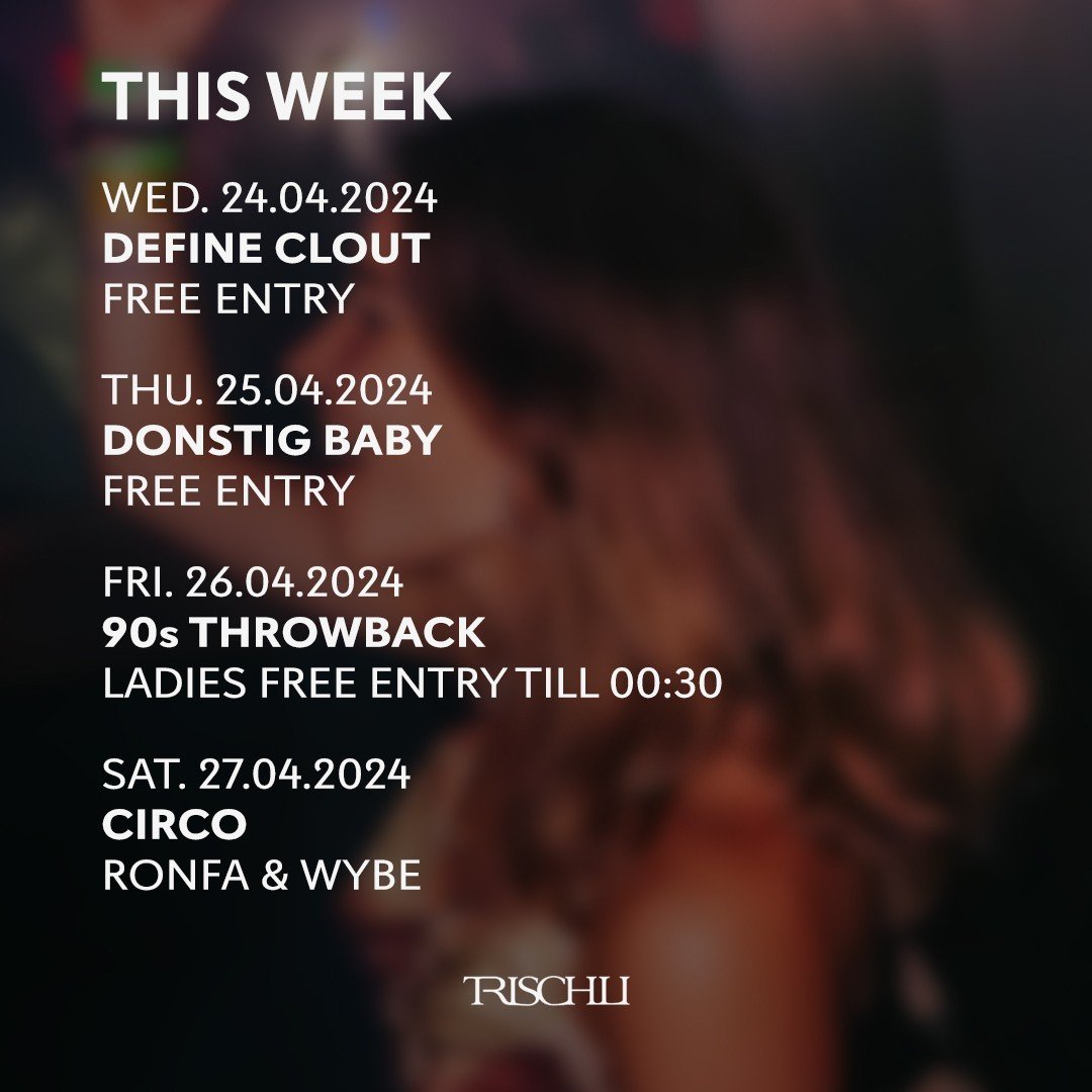 WHICH EVENT ARE YOU ATTENDING THIS WEEK? 🍿⁠
⁠
#Trischli #trischlifam #SG #SGnightlife #nightclub #partytime #clubbing #nightlife⁠
