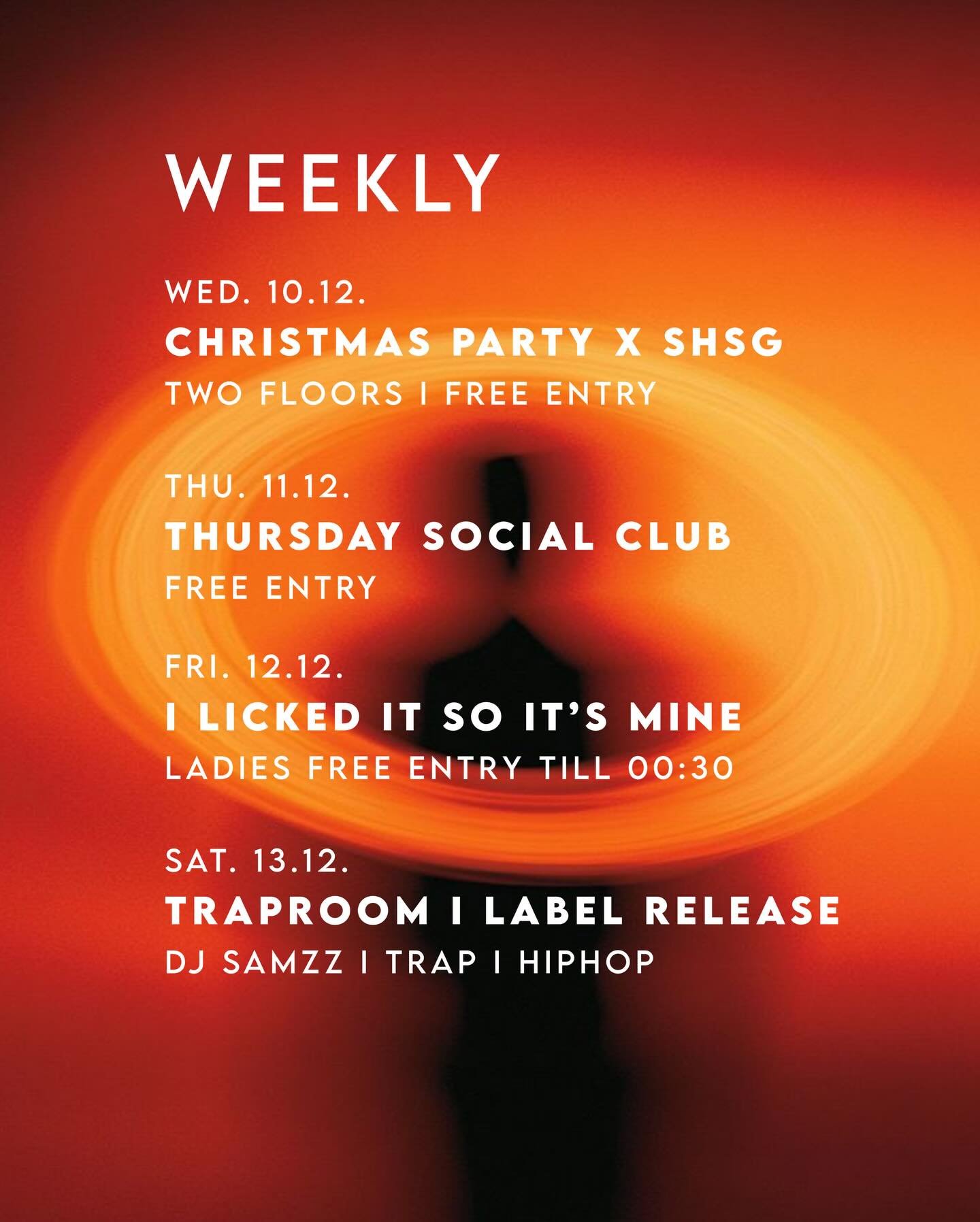 Plan your week right!

#trischli #weekly #events
