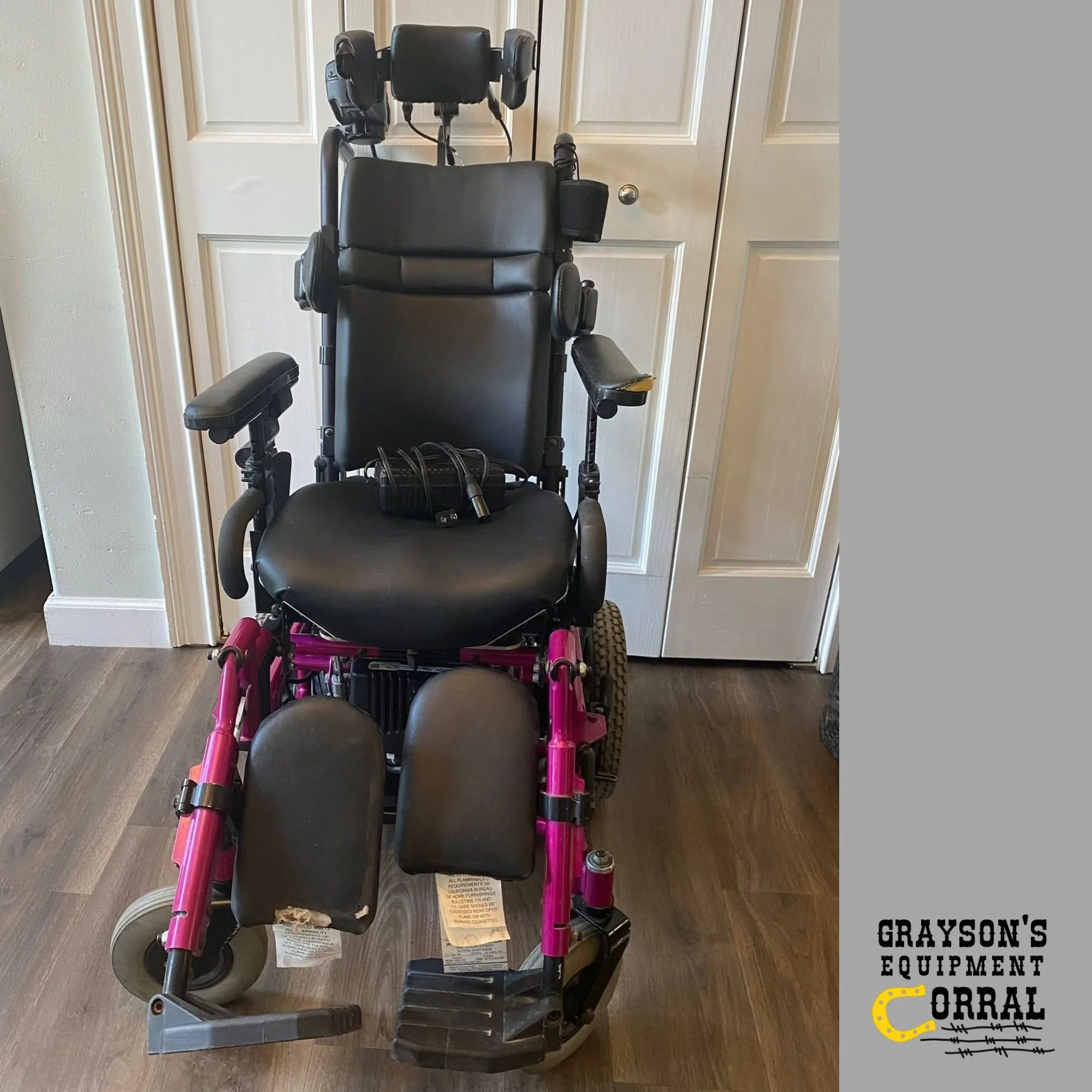 Invacare Power Chair with Head Array and Rear Joystick