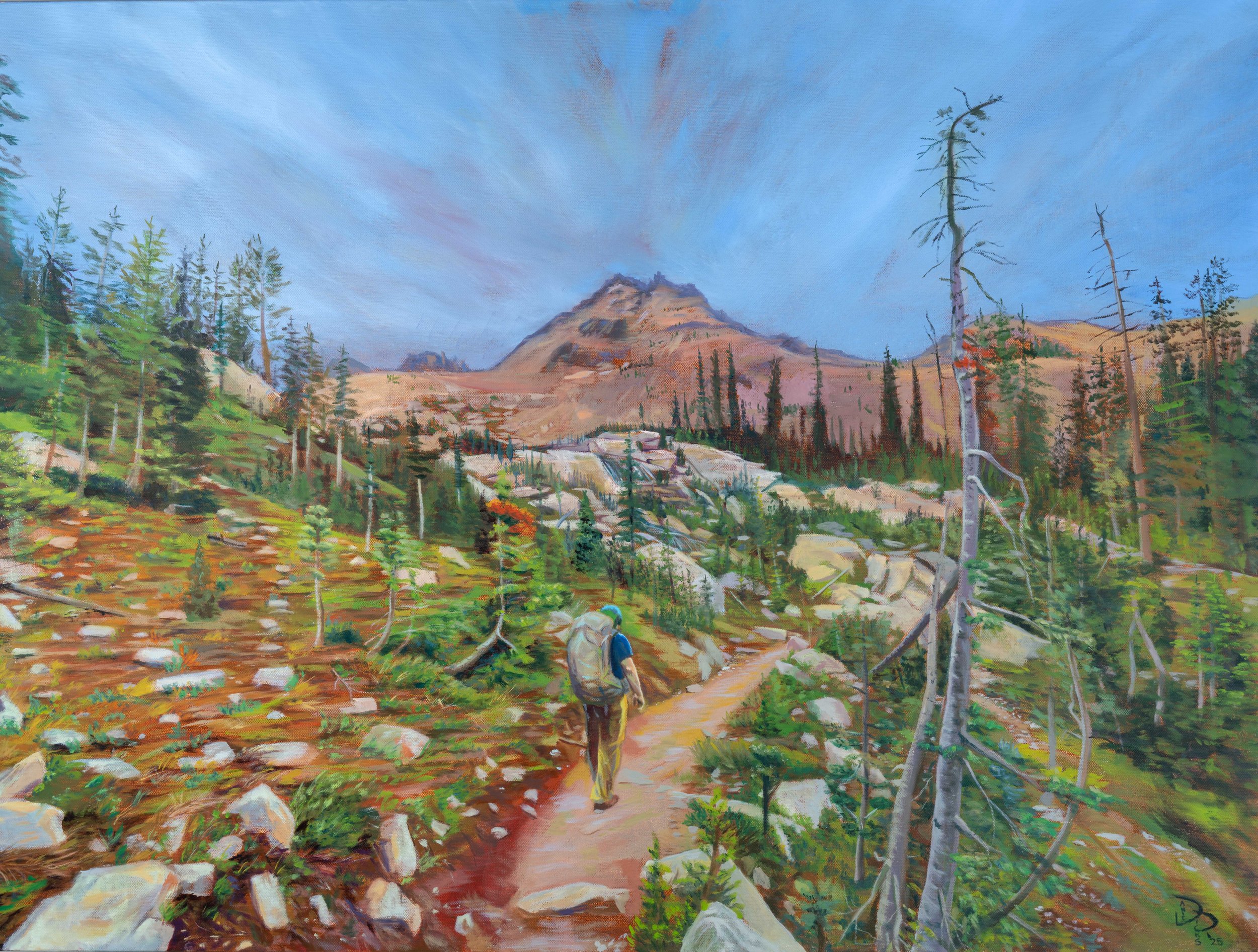 Serenity in the Sawtooths - 30 x 40