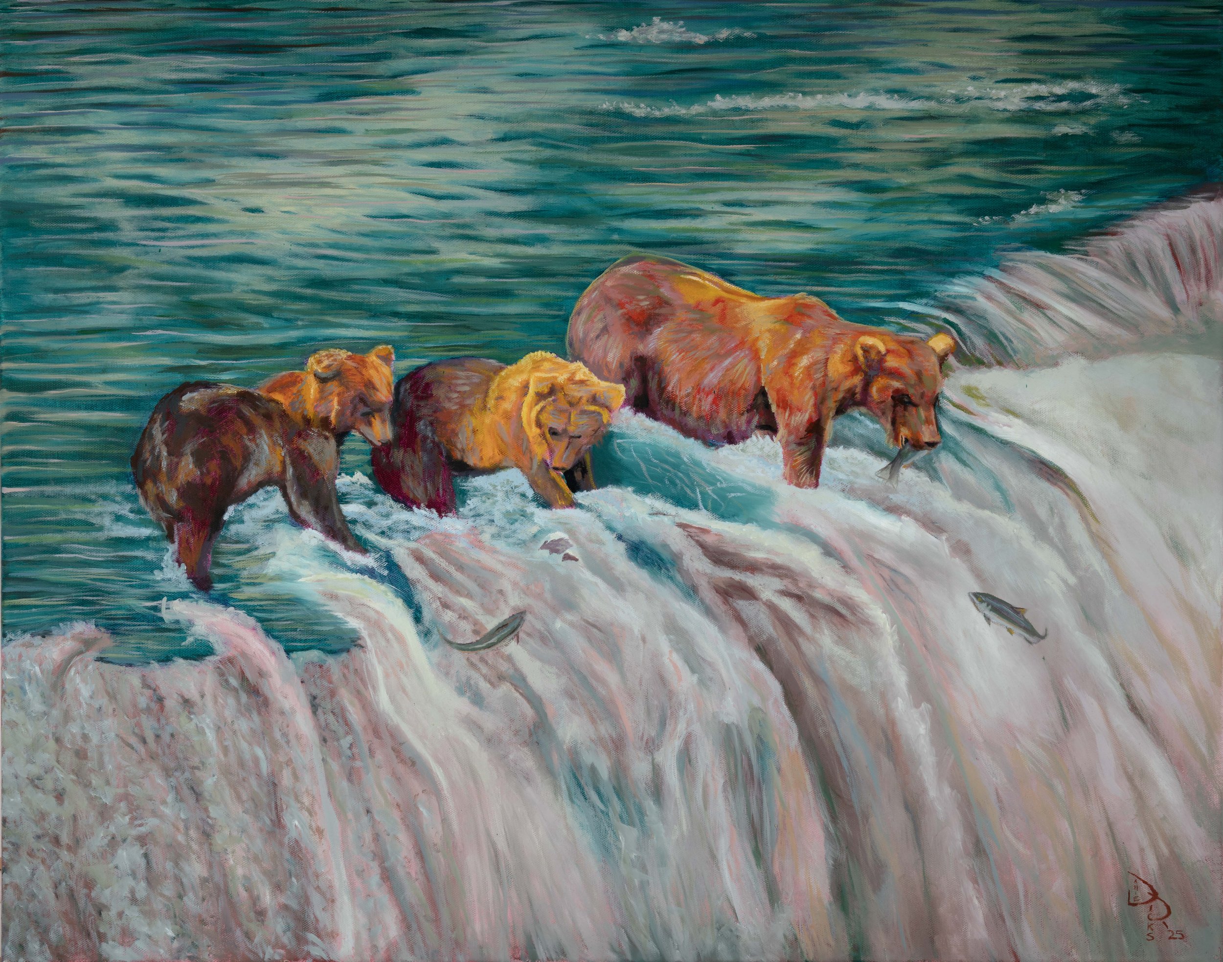 A Bearable Lesson - 24 x 30