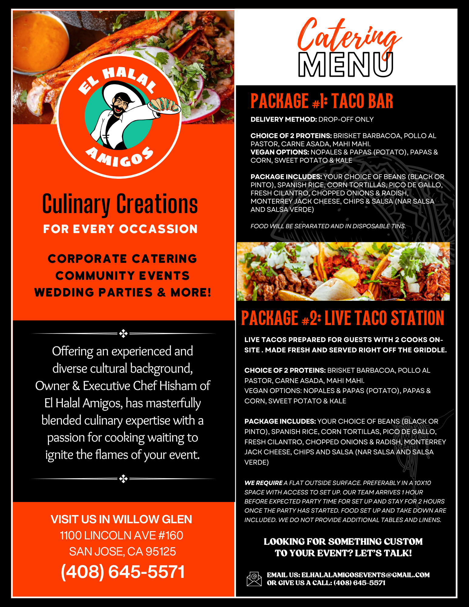 Cater with us! — El Halal Amigos Restaurant