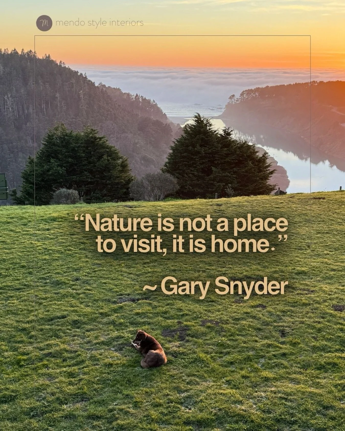 We keep saying &ldquo;get back to nature&rdquo; like it&rsquo;s somewhere we left.

On this Earth Day 2026 this quote from Gary Snyder reminds us we didn&rsquo;t leave:

&ldquo;Nature is not a place to visit, it is home.&rdquo;

#earthday #earthdayev