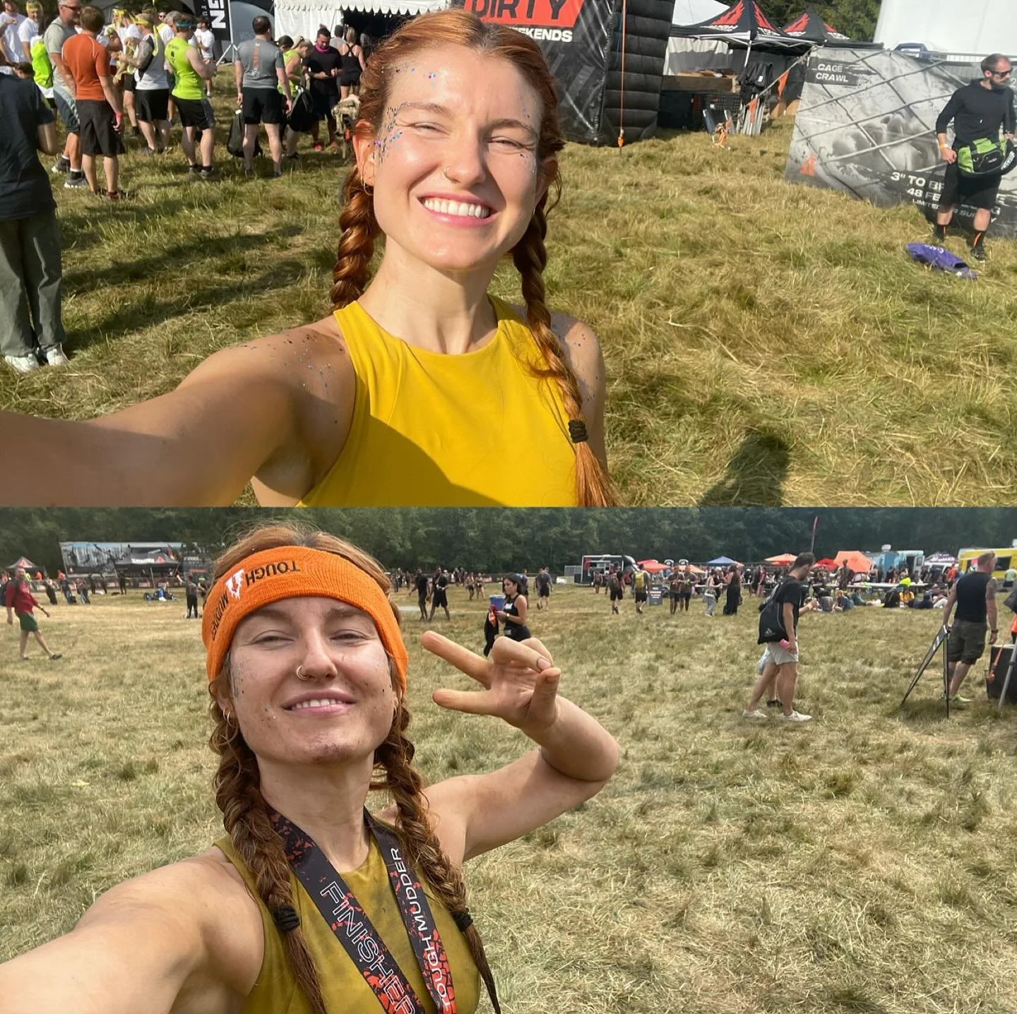 10 miles, 20 obstacles, unlimited @davidgoggins quotes and we did it! Ready for my next challenge 💪