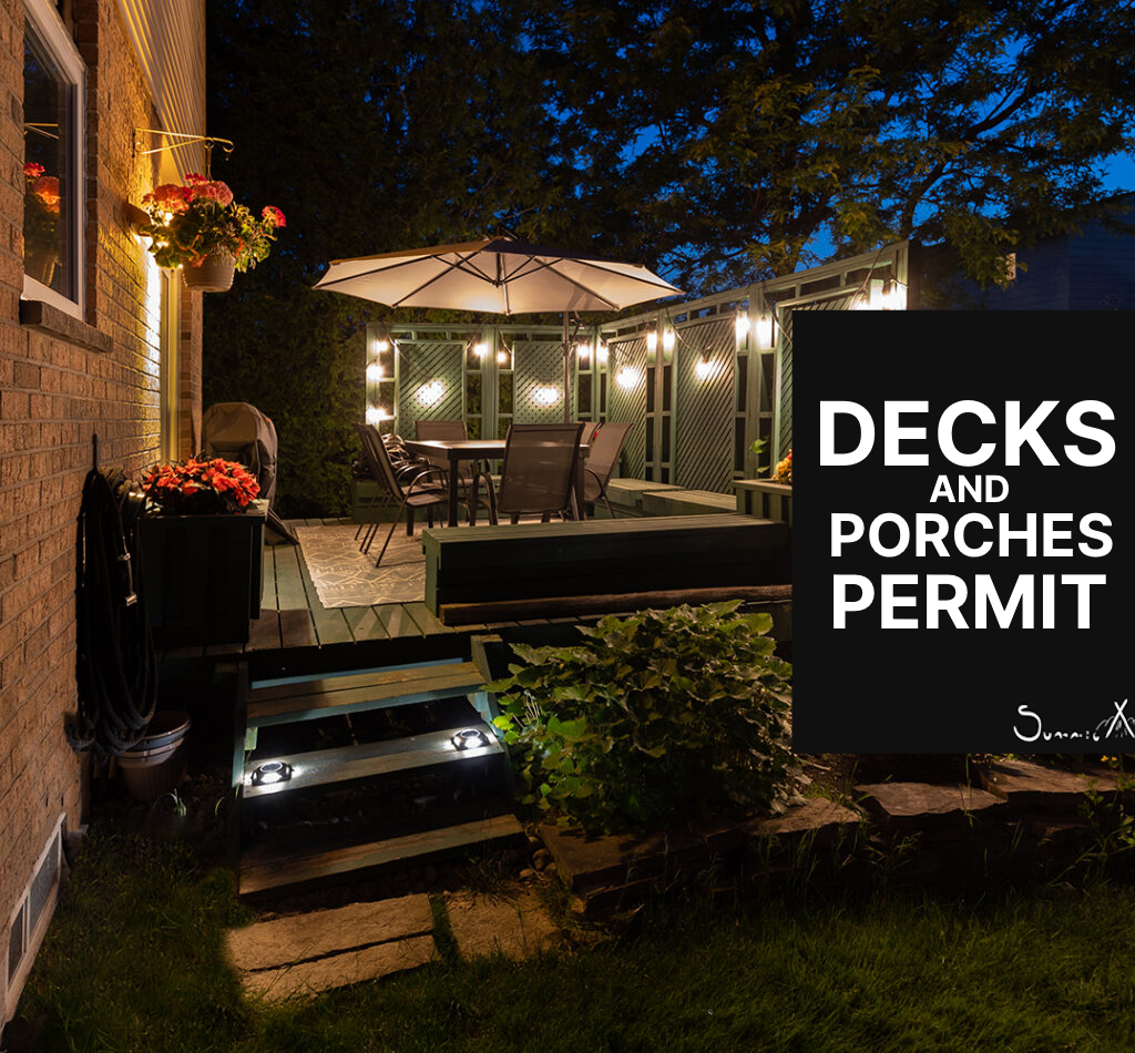 DECK AND PORCHES PERMIT