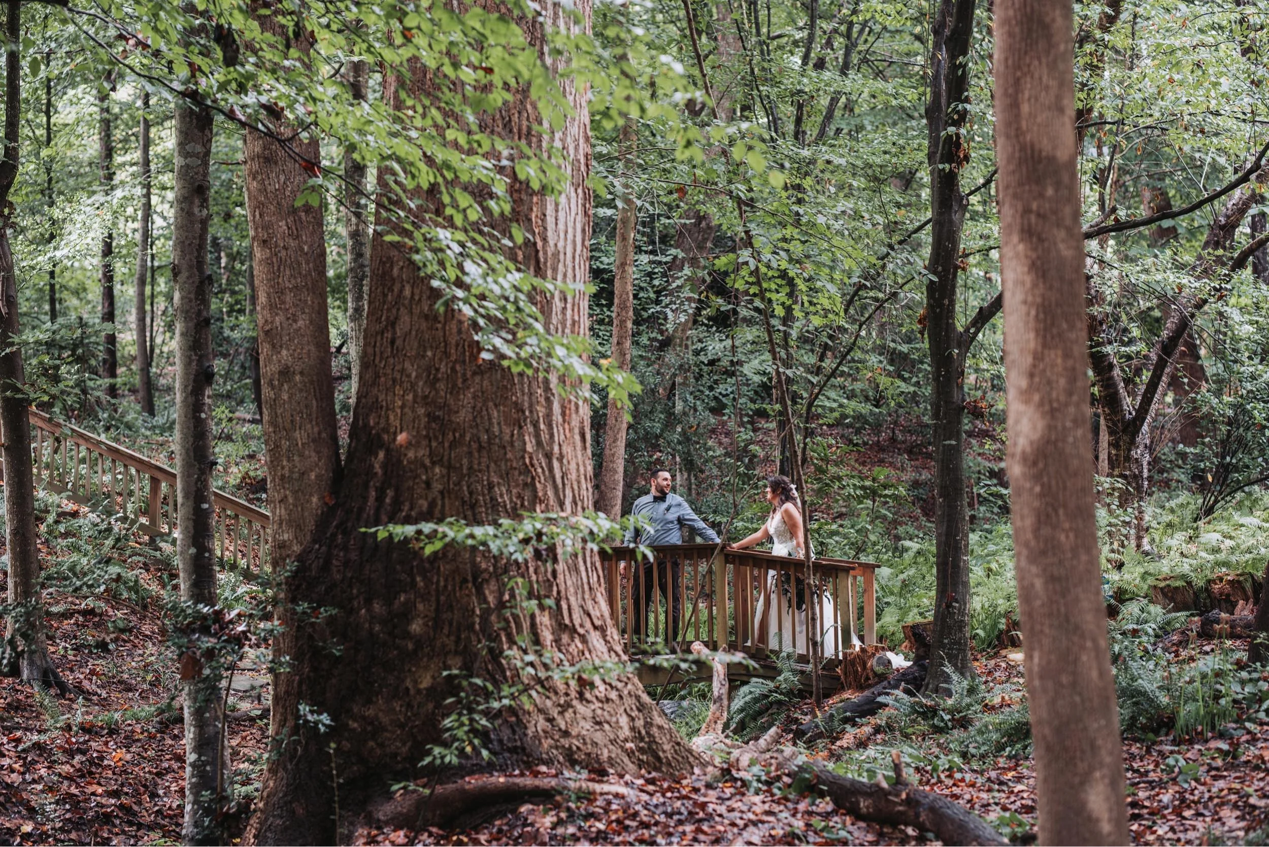 32_Bride and Groom at Joslin Garden in Raleigh North Carolina.jpg