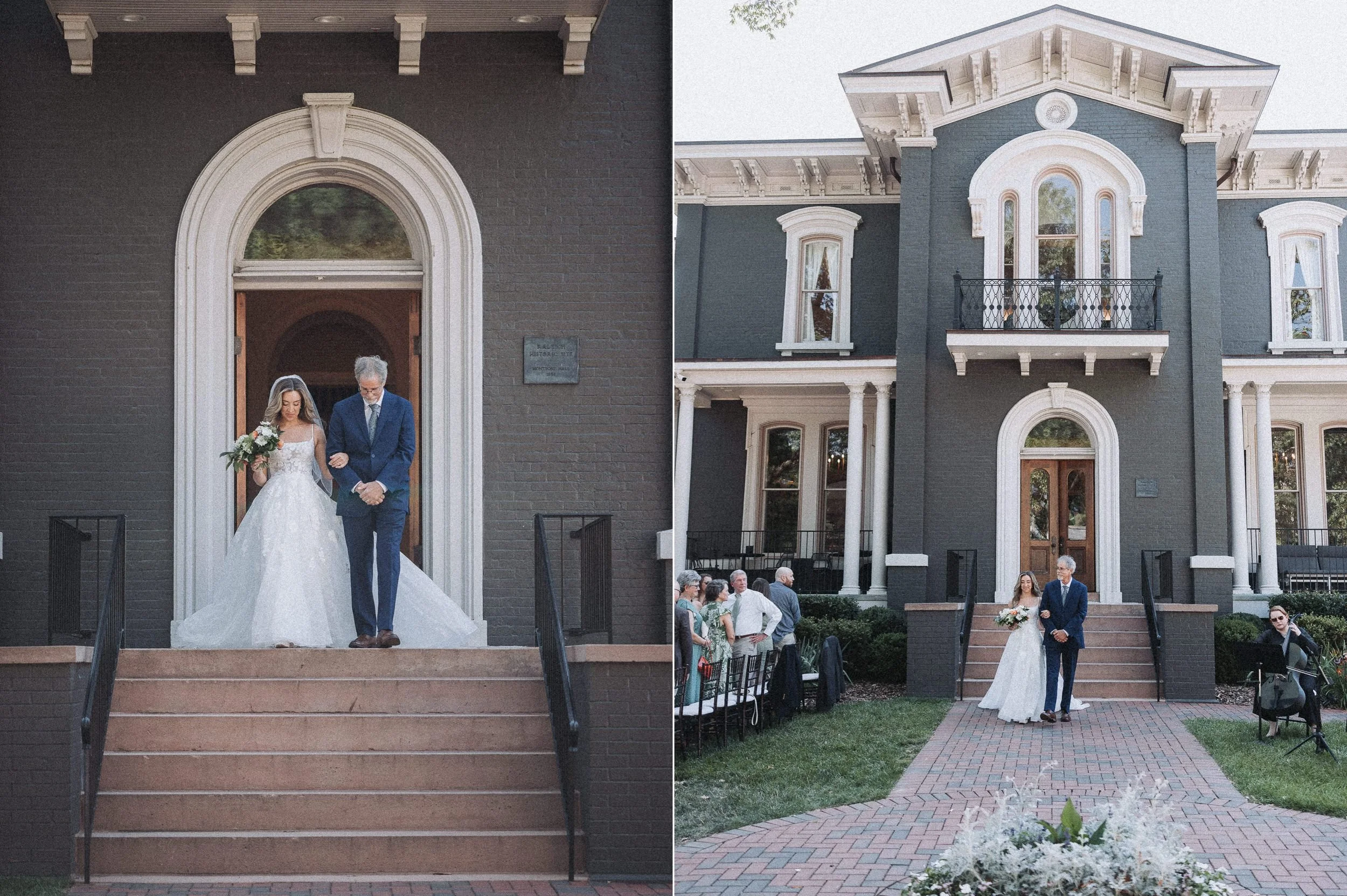 24_Bride and father entering ceremony at Heights House Hotel.jpg