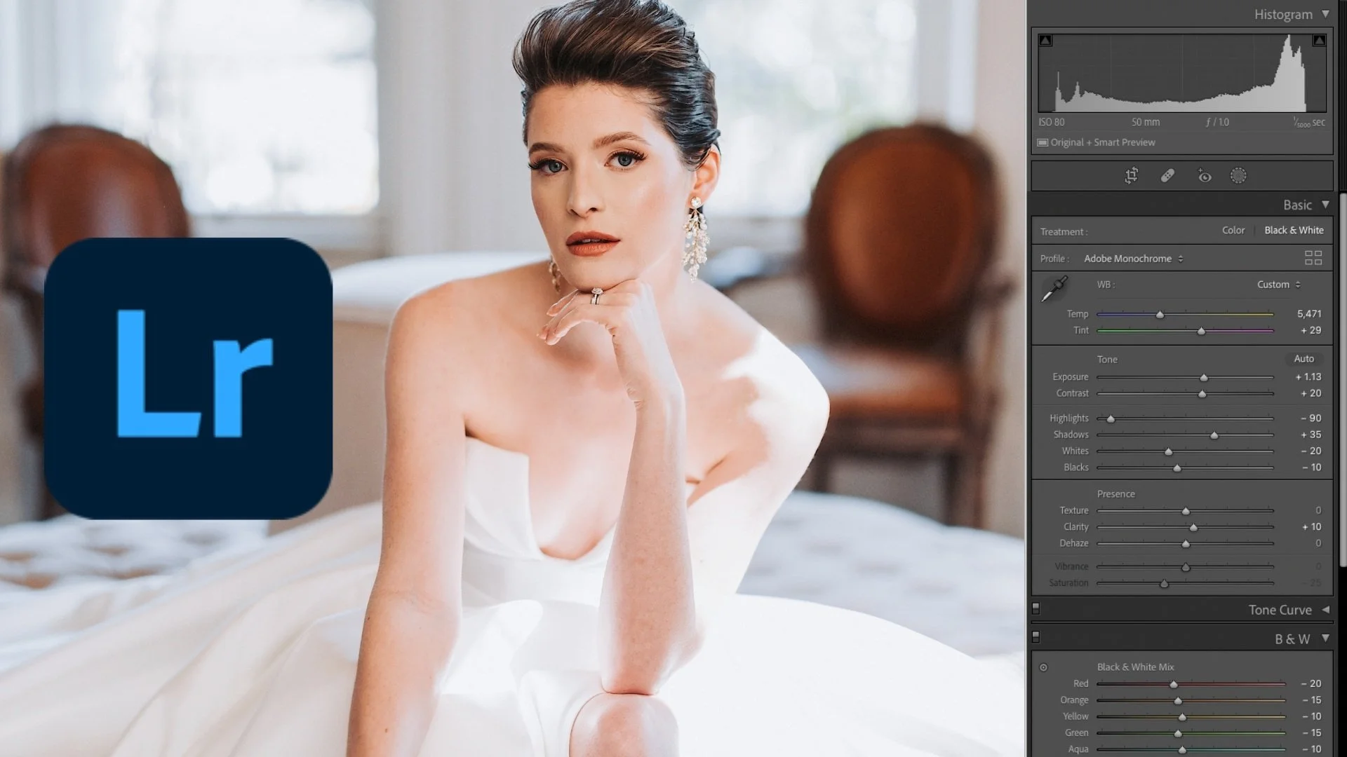 Lightroom Classic course curriculum overview with 27 video lessons for wedding photo editing