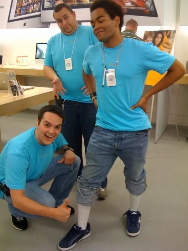 John Branch IV during his time working as an Apple employee in the retail stores