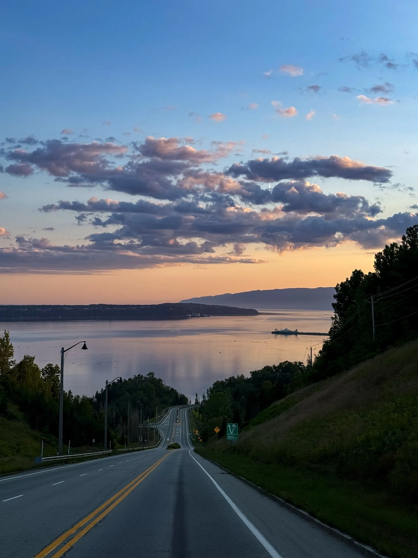Some views just deserve a double feature.

This is the road into Saint-Joseph-de-la-Rive, Qu&eacute;bec, a small village that feels like it&rsquo;s tucked between the river and the mountains. I already shared it once, but honestly&hellip; it&rsquo;s 