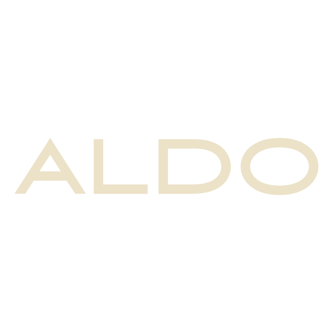 Black background with the word 'ALDO' in large, light-colored letters centered.