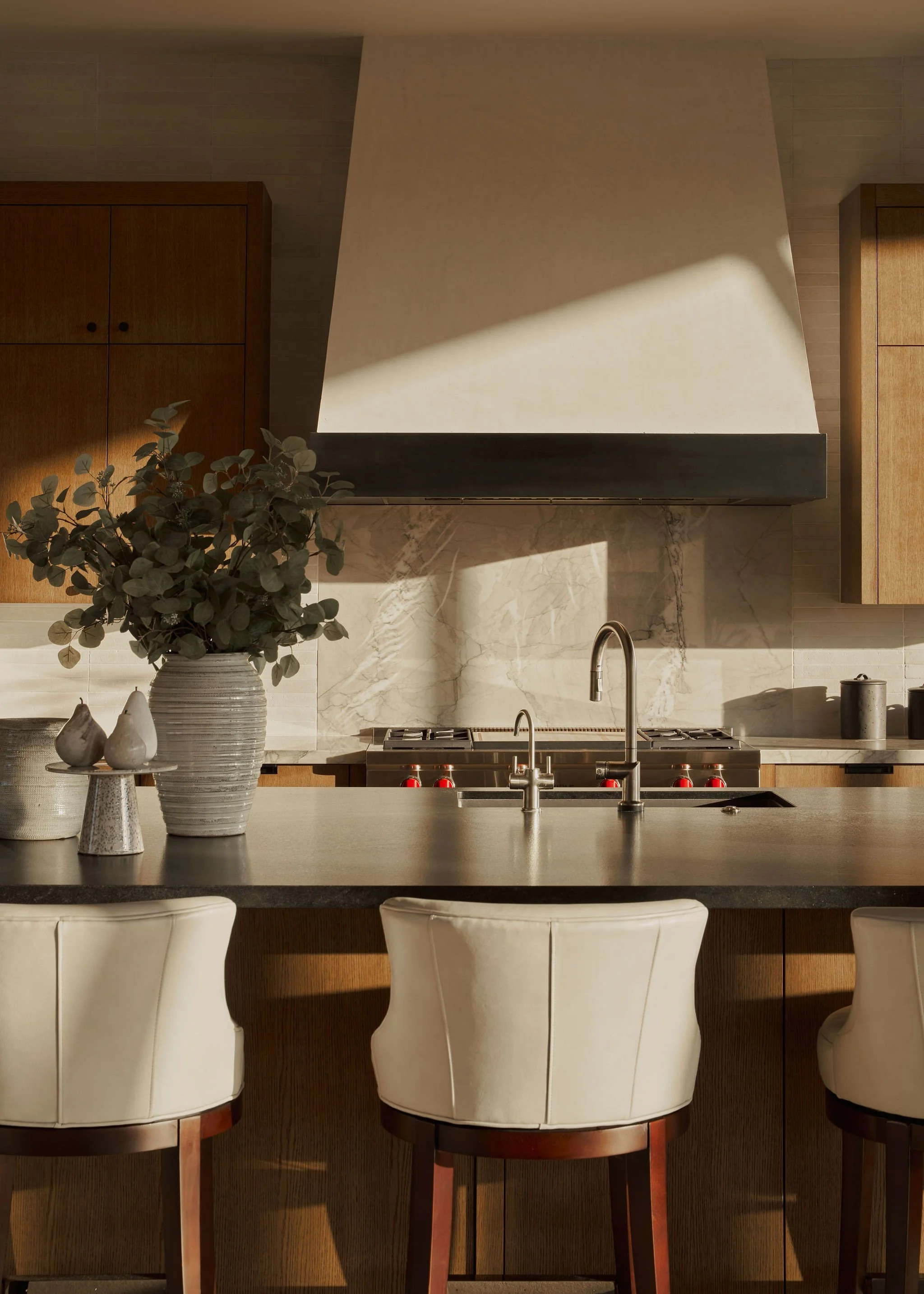 kitchen detail in modern desert home