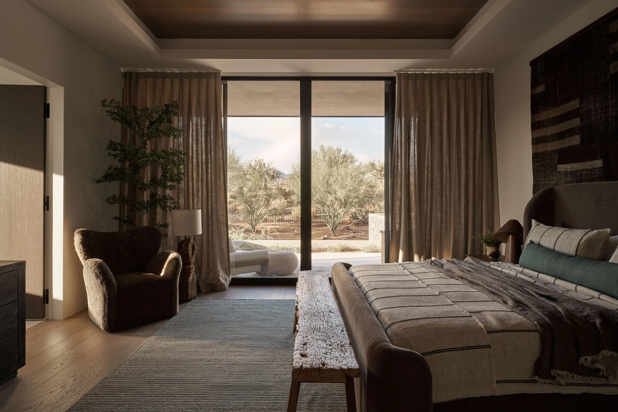 Natural light photographer in modern desert home .jpg