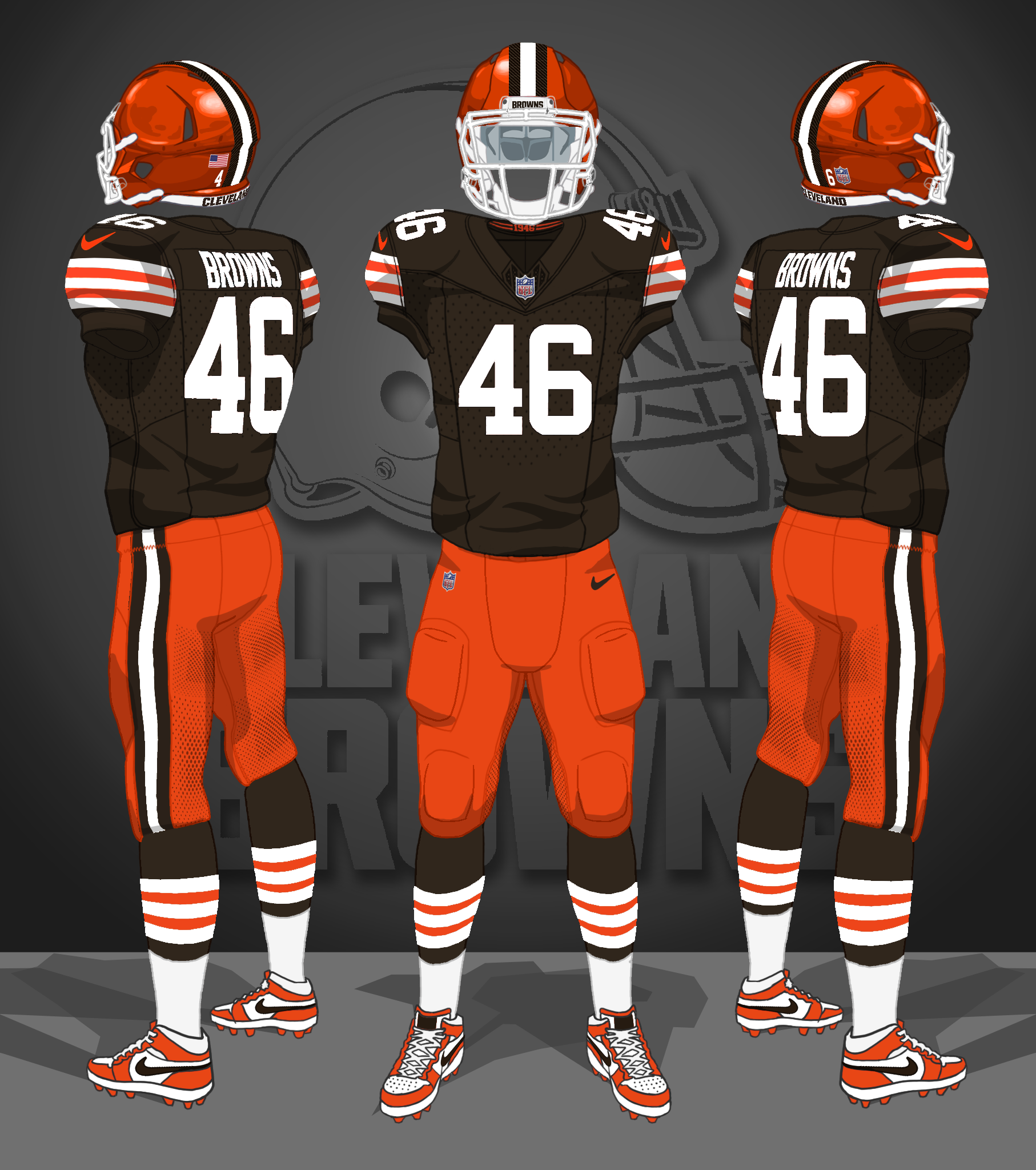 2022-- brown jerseys, orange pants