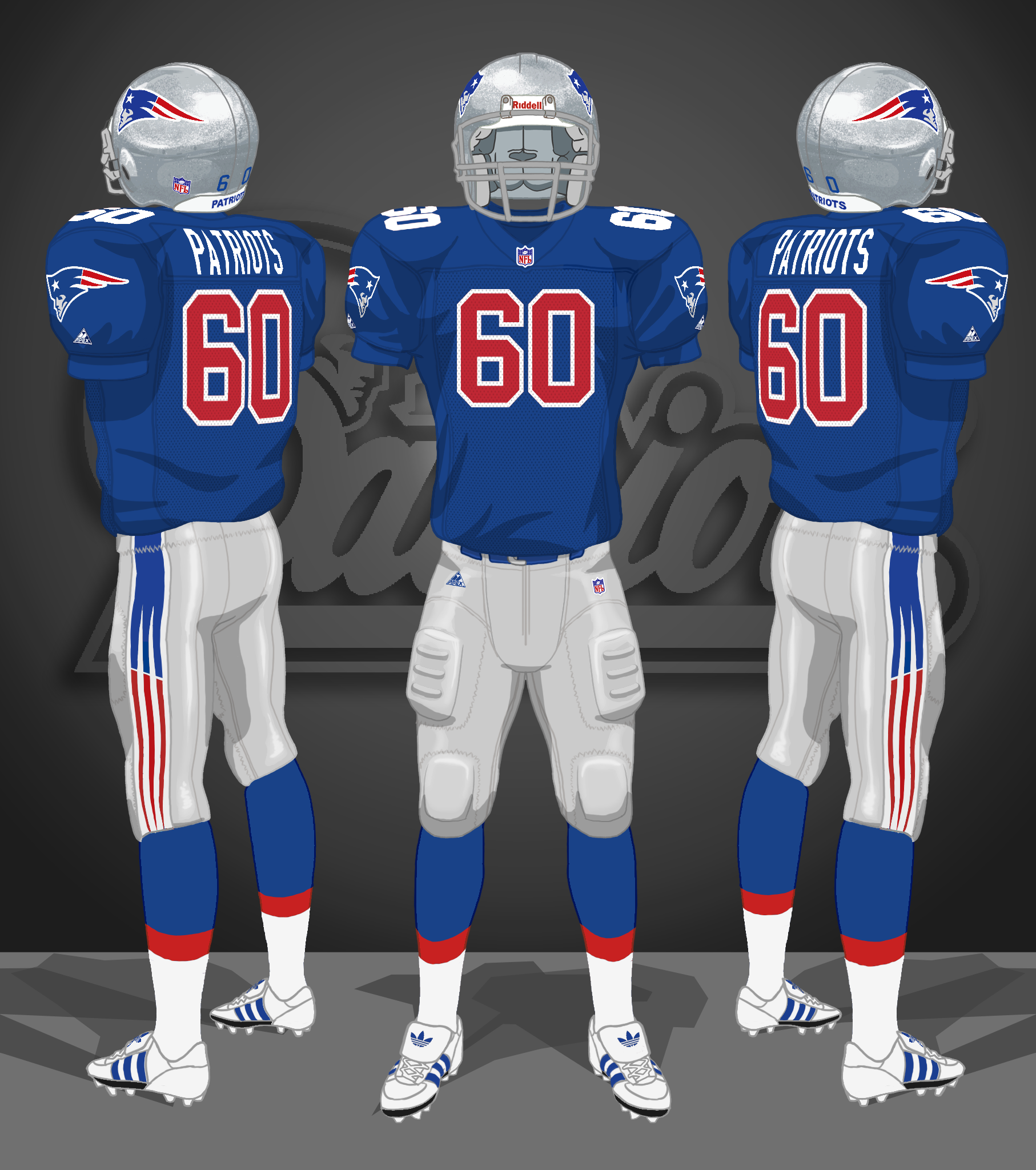 1993 blue jerseys, silver pants