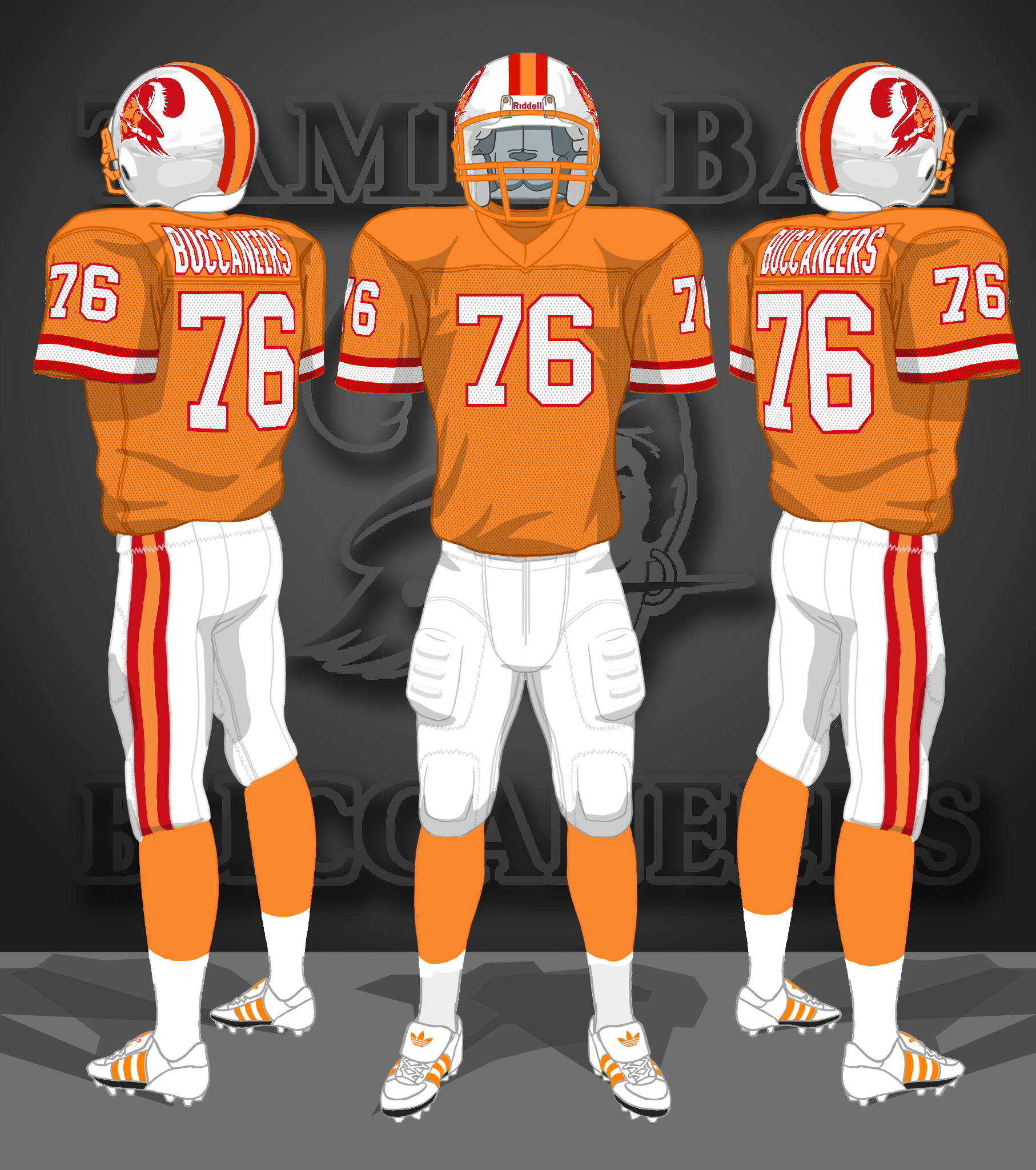 1977-1996 orange, white