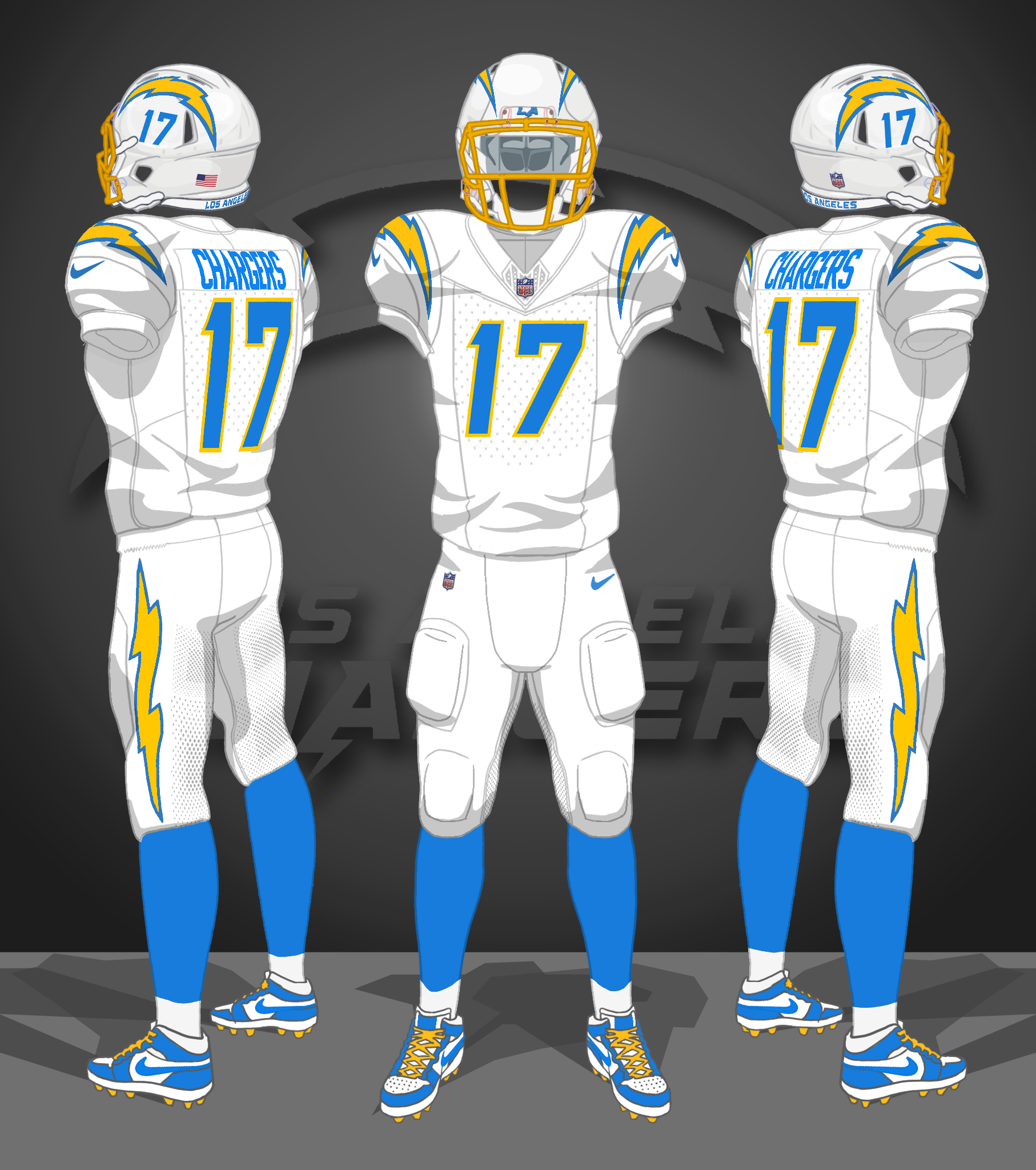 2020-- white, white, blue socks