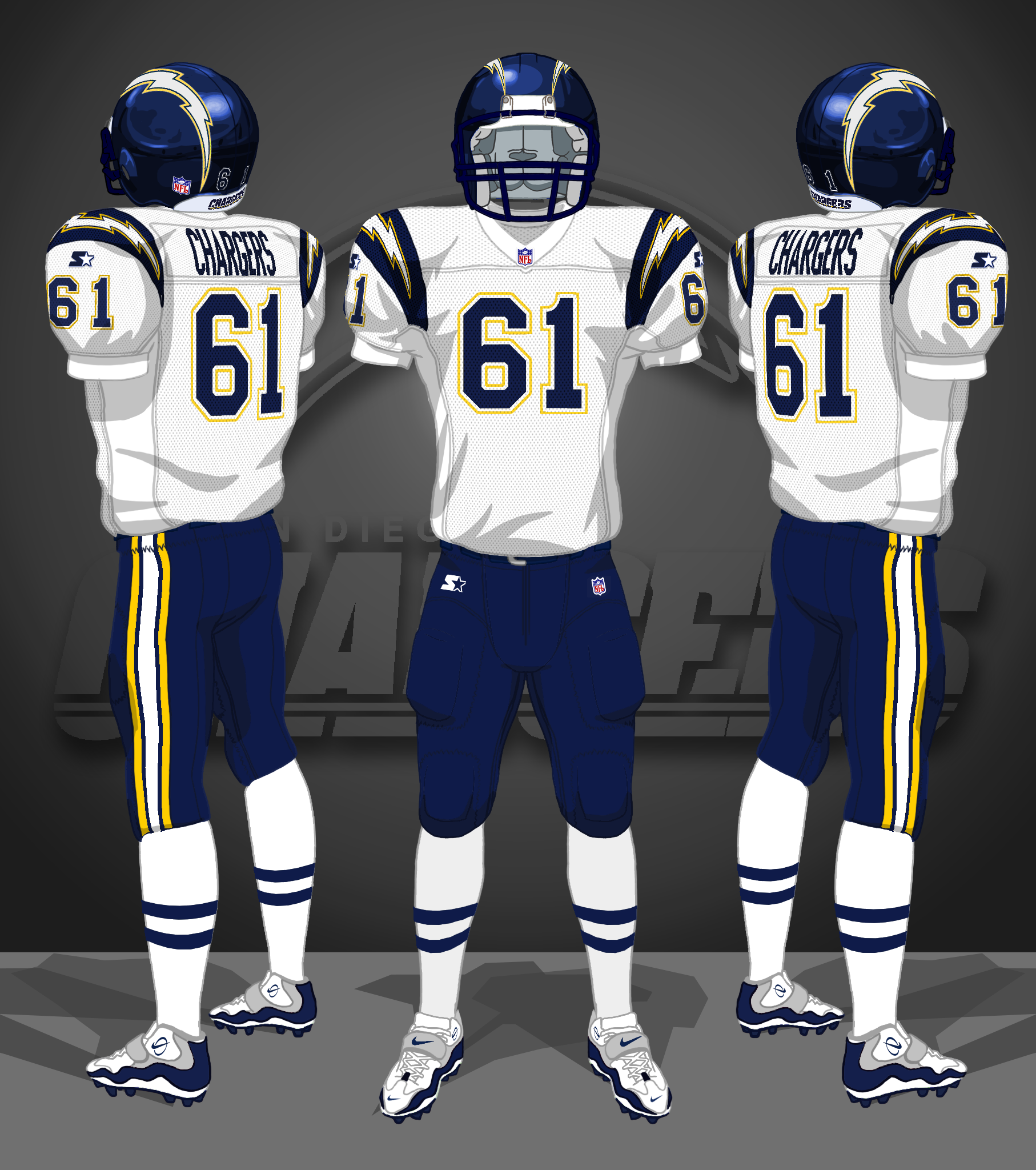 1991-1992 white, navy