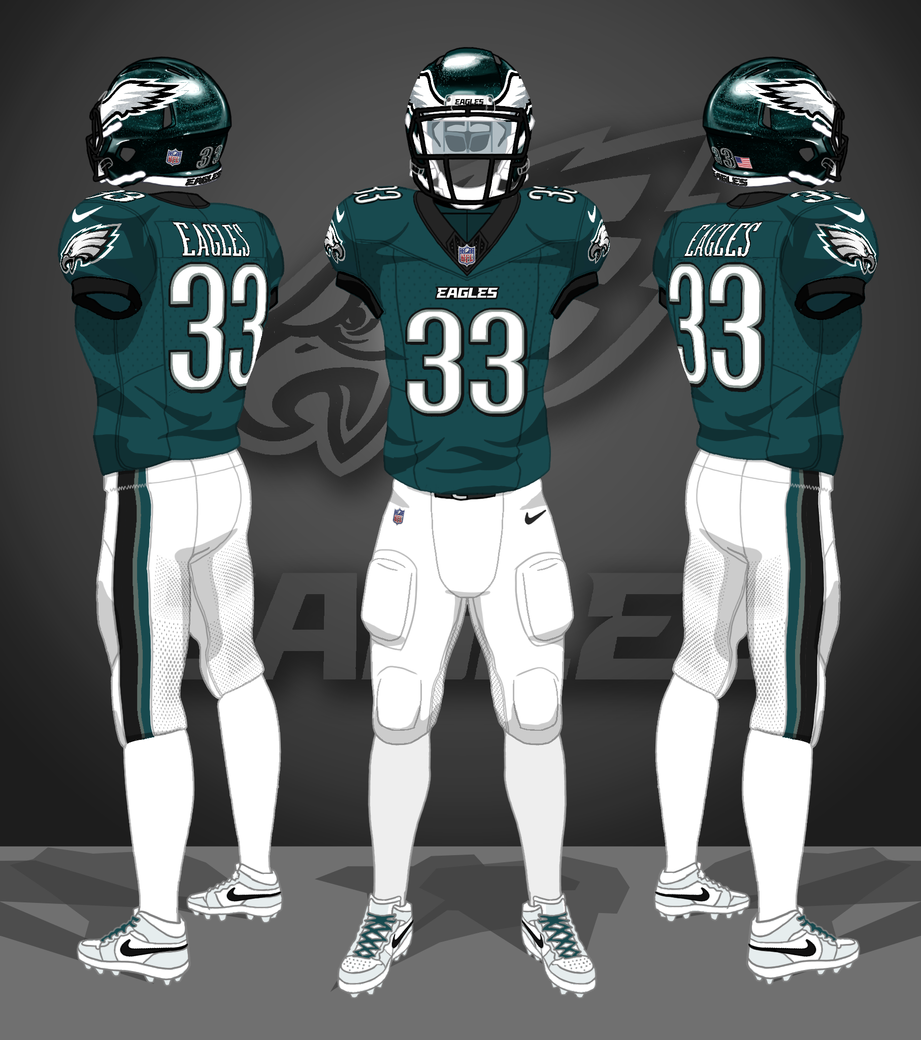 2026-- midnight green jerseys, white pants