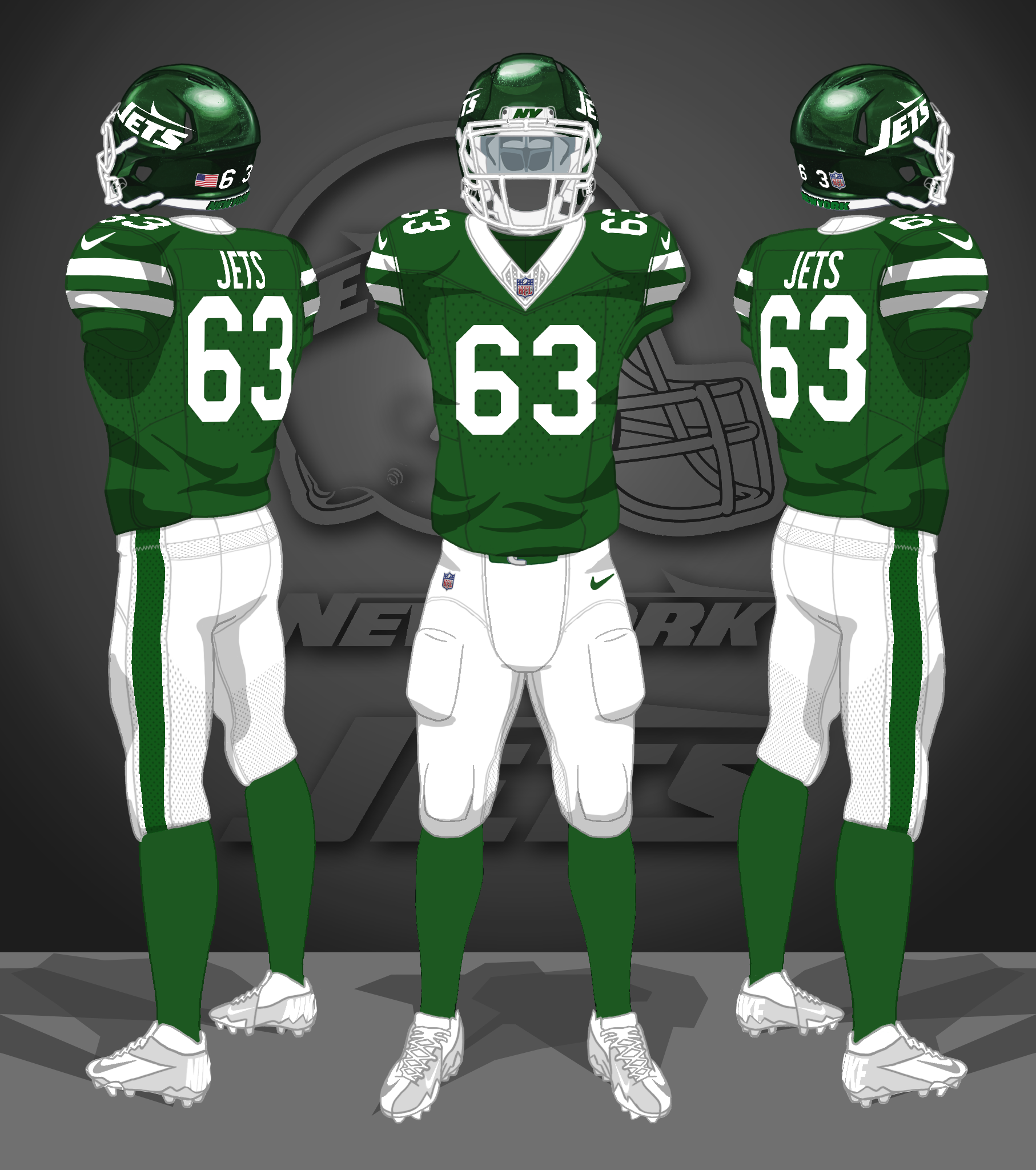 2024-- green jerseys, white pants