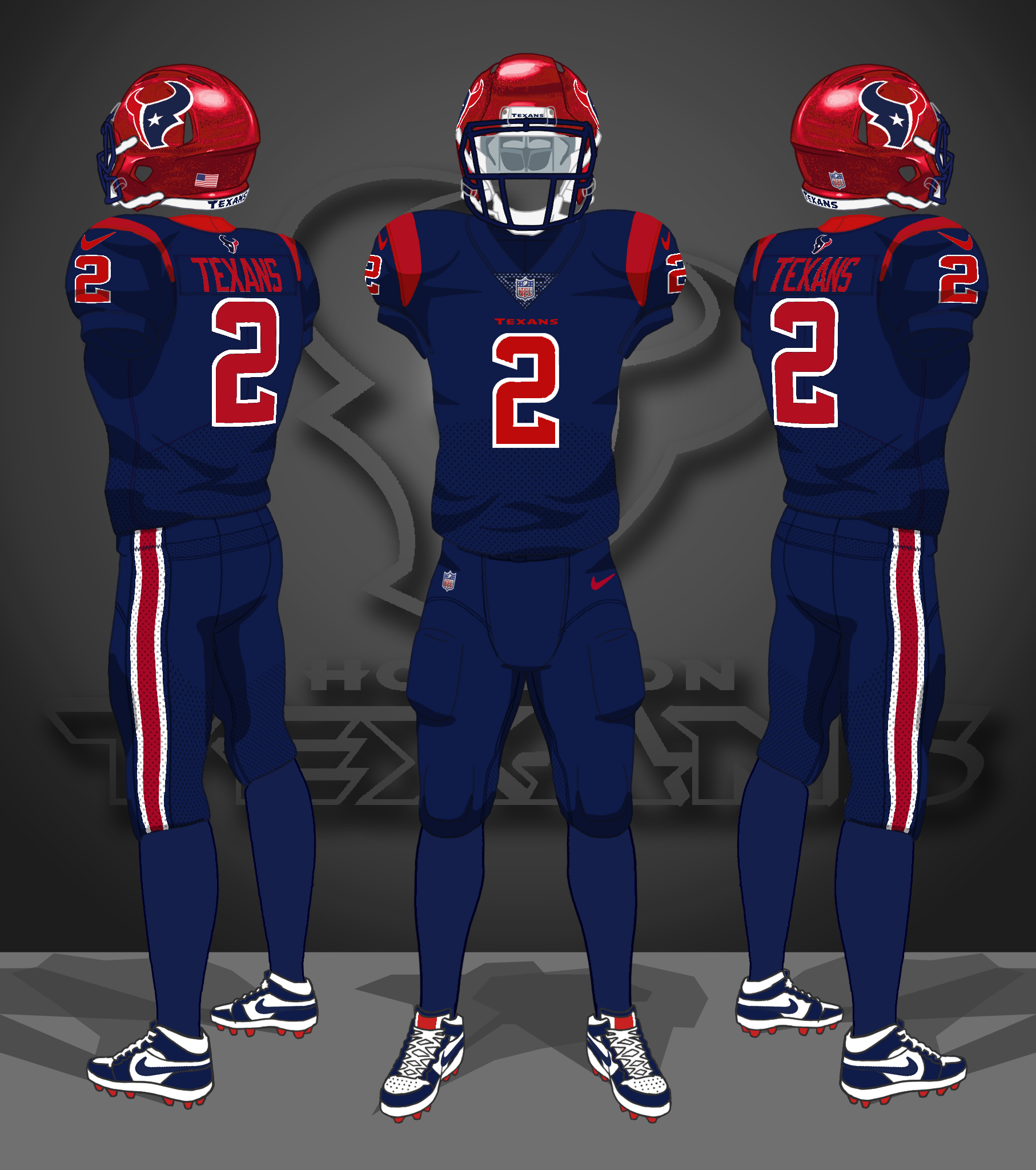 2022-2023 Color Rush, red helmets