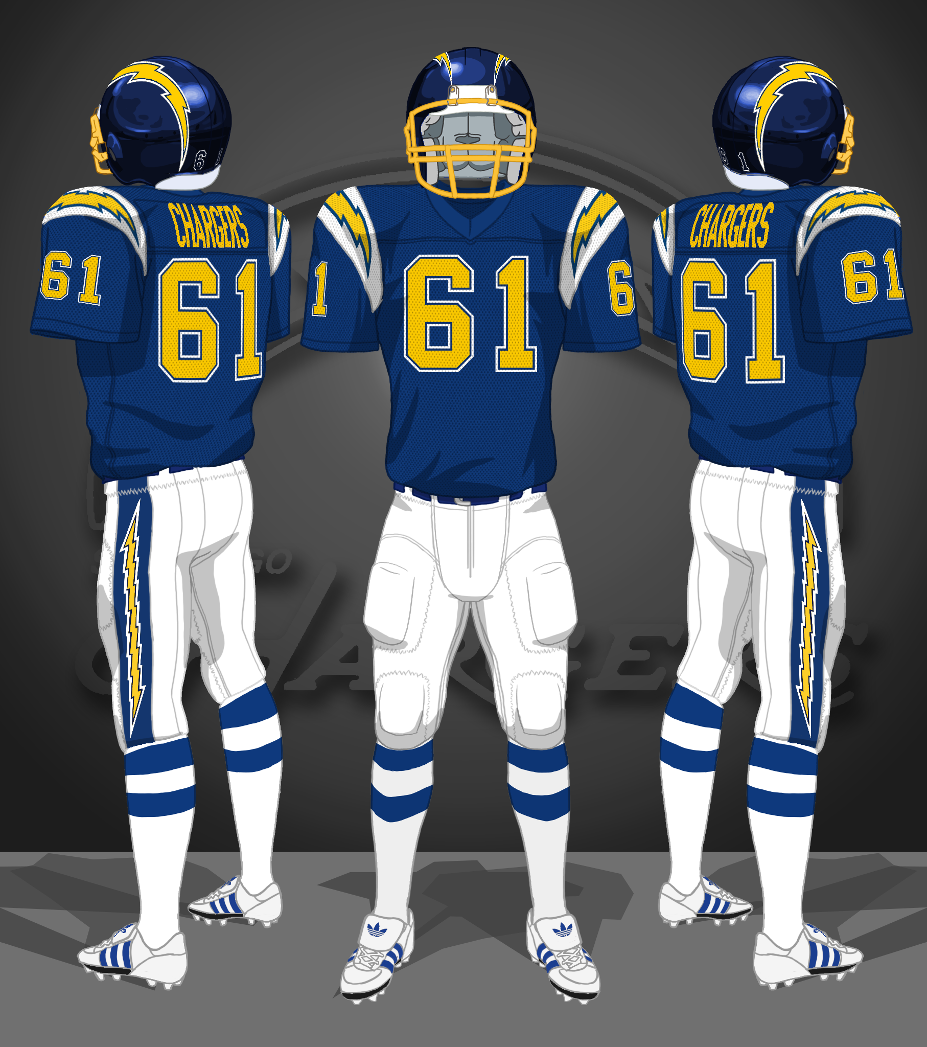 1985, blue jerseys, white pants
