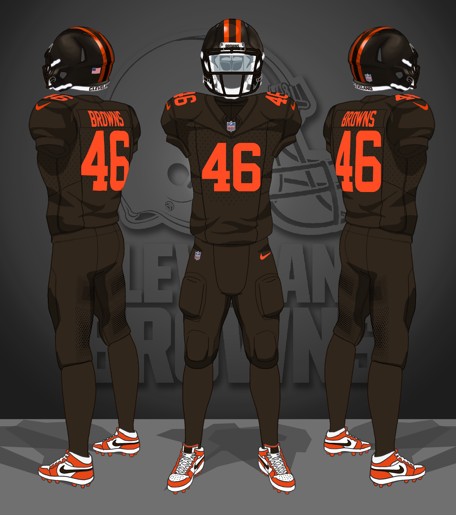 2025-- all brown, brown helmets