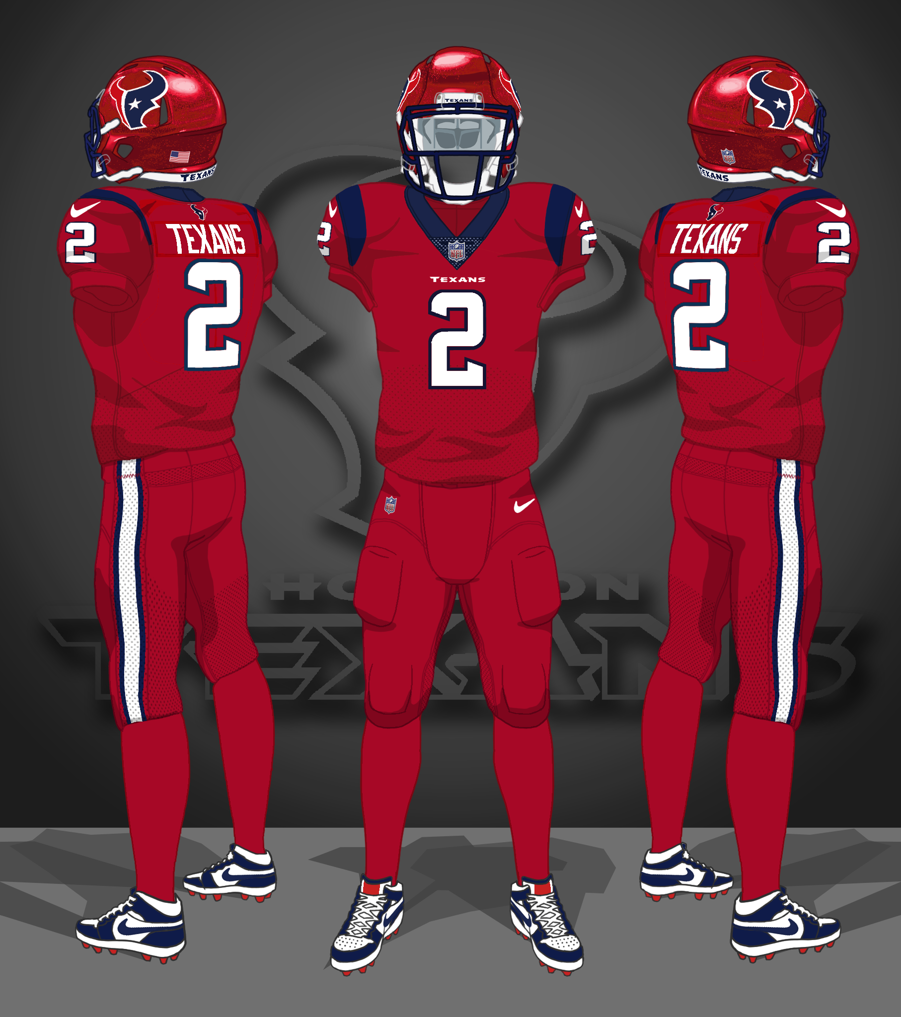 2022-2023 red, red, red helmets