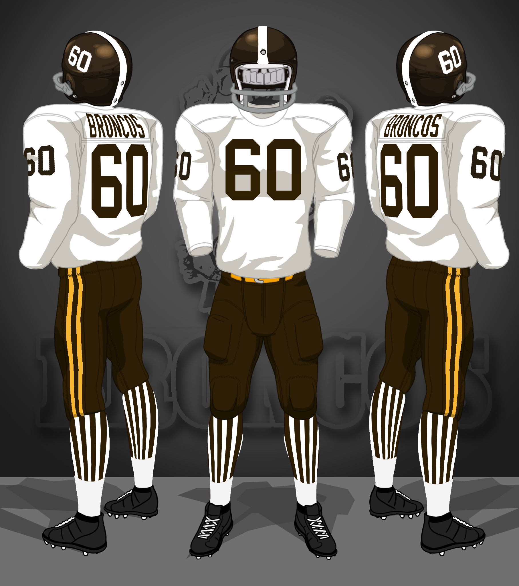 1960-1961 white, brown