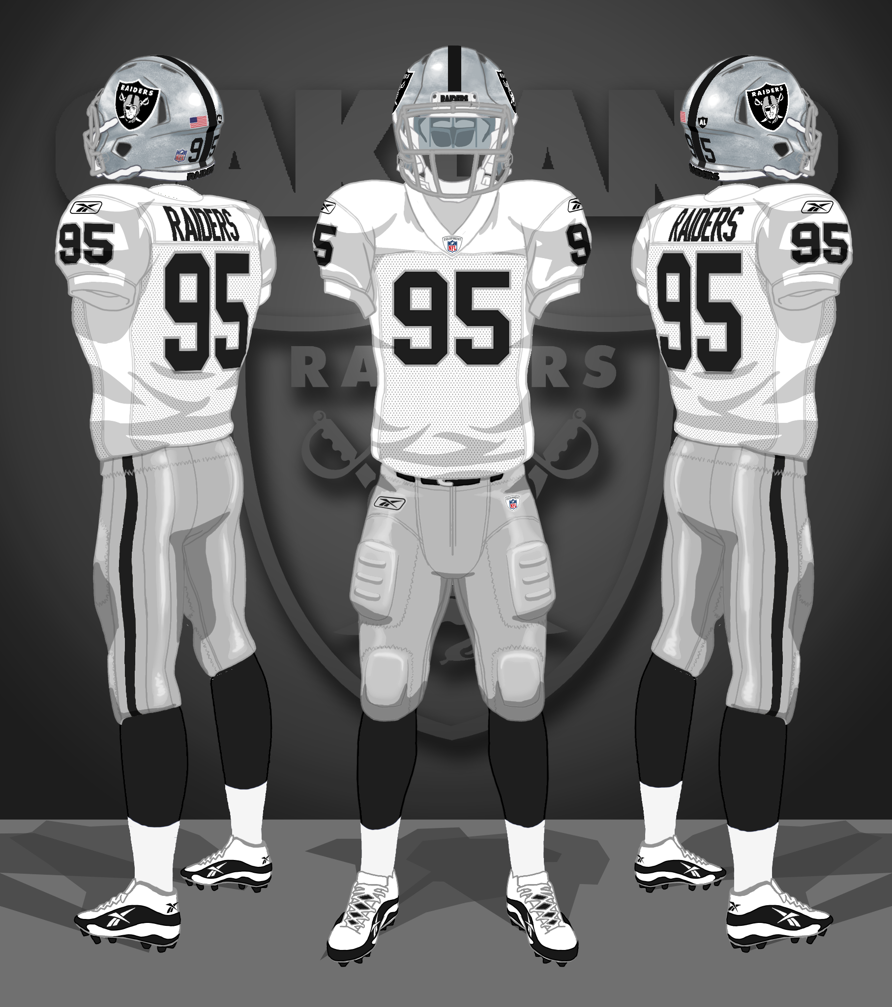 1995-2019 white, silver