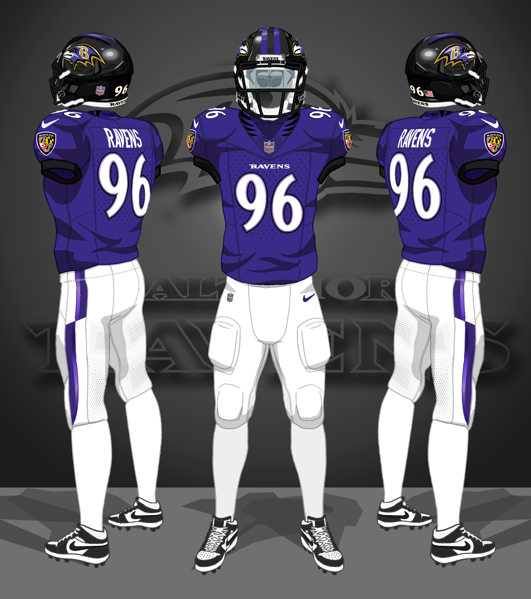 2026-- purple jerseys, white pants, white socks
